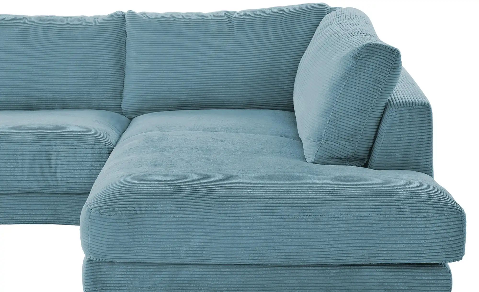 Thumbnail - Jette Home Ecksofa Cord Sila ¦ türkis/petrol ¦ Maße (cm): B: 325 H: 85 T: 224.0 Polstermöbel > Sofas > 3-Sitzer - Höffne...