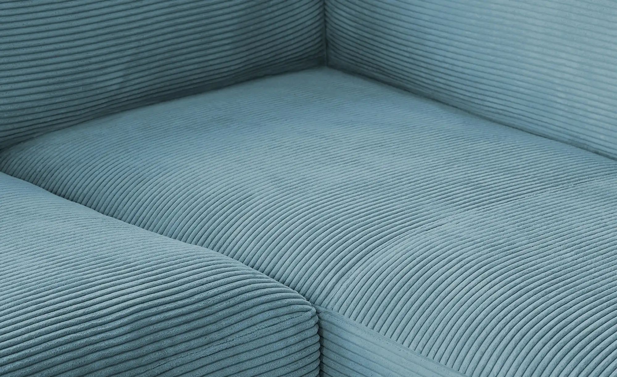 Thumbnail - Jette Home Ecksofa Cord Sila ¦ türkis/petrol ¦ Maße (cm): B: 325 H: 85 T: 224.0 Polstermöbel > Sofas > 3-Sitzer - Höffne...