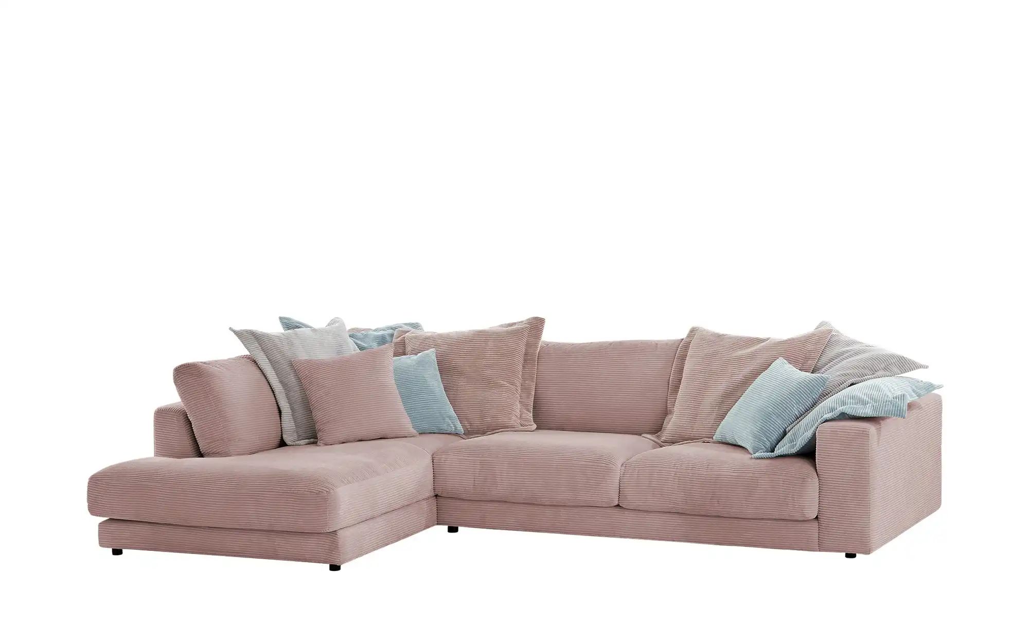 Jette Home Ecksofa Cord Sila ¦ rosa/pink ¦ Maße (cm): B: 325 H: 85 T: 224.0 günstig online kaufen
