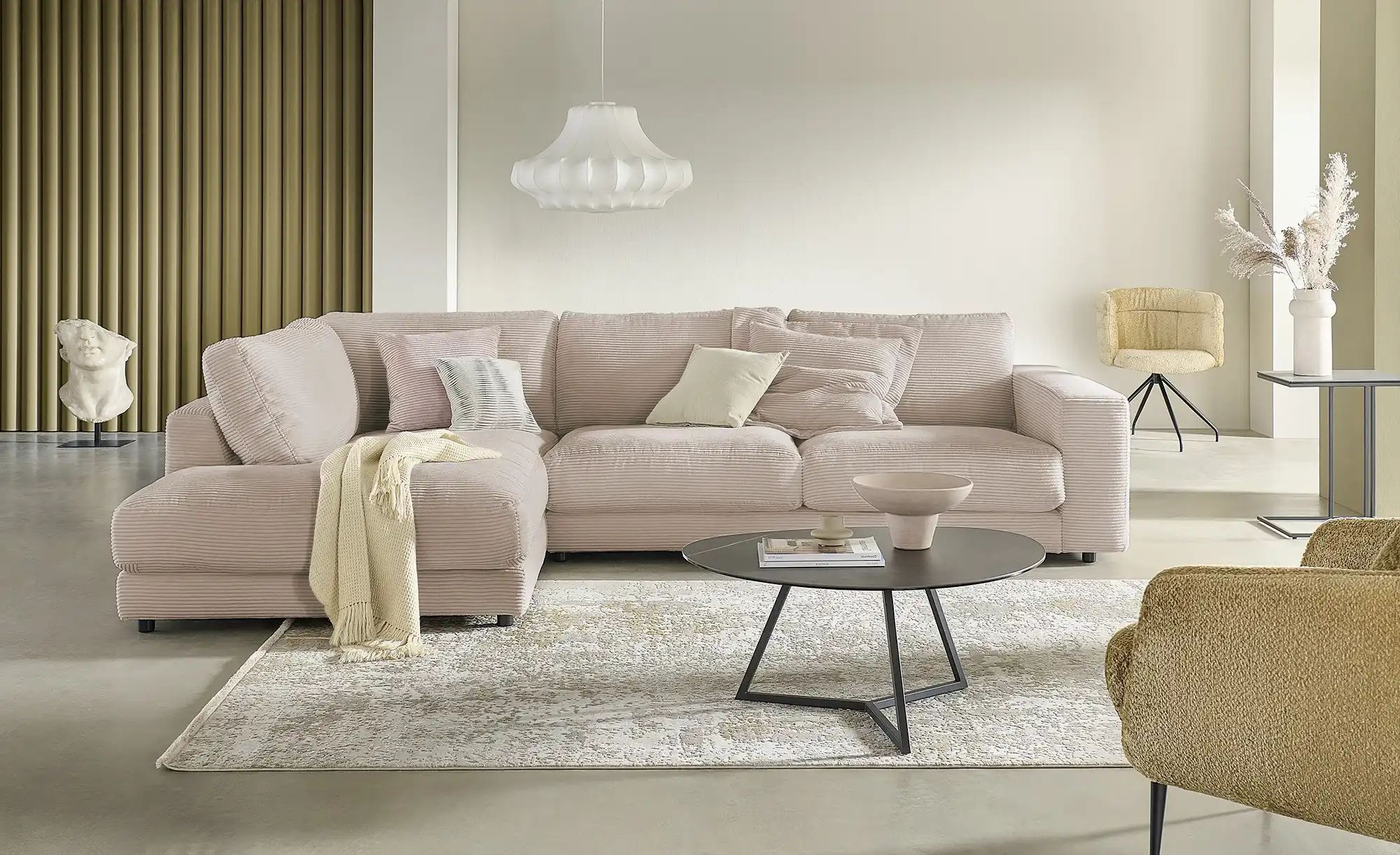Thumbnail - Jette Home Ecksofa Cord Sila ¦ braun ¦ Maße (cm): B: 325 H: 85 T: 224.0 Polstermöbel > Sofas > Ecksofas - Höffner
