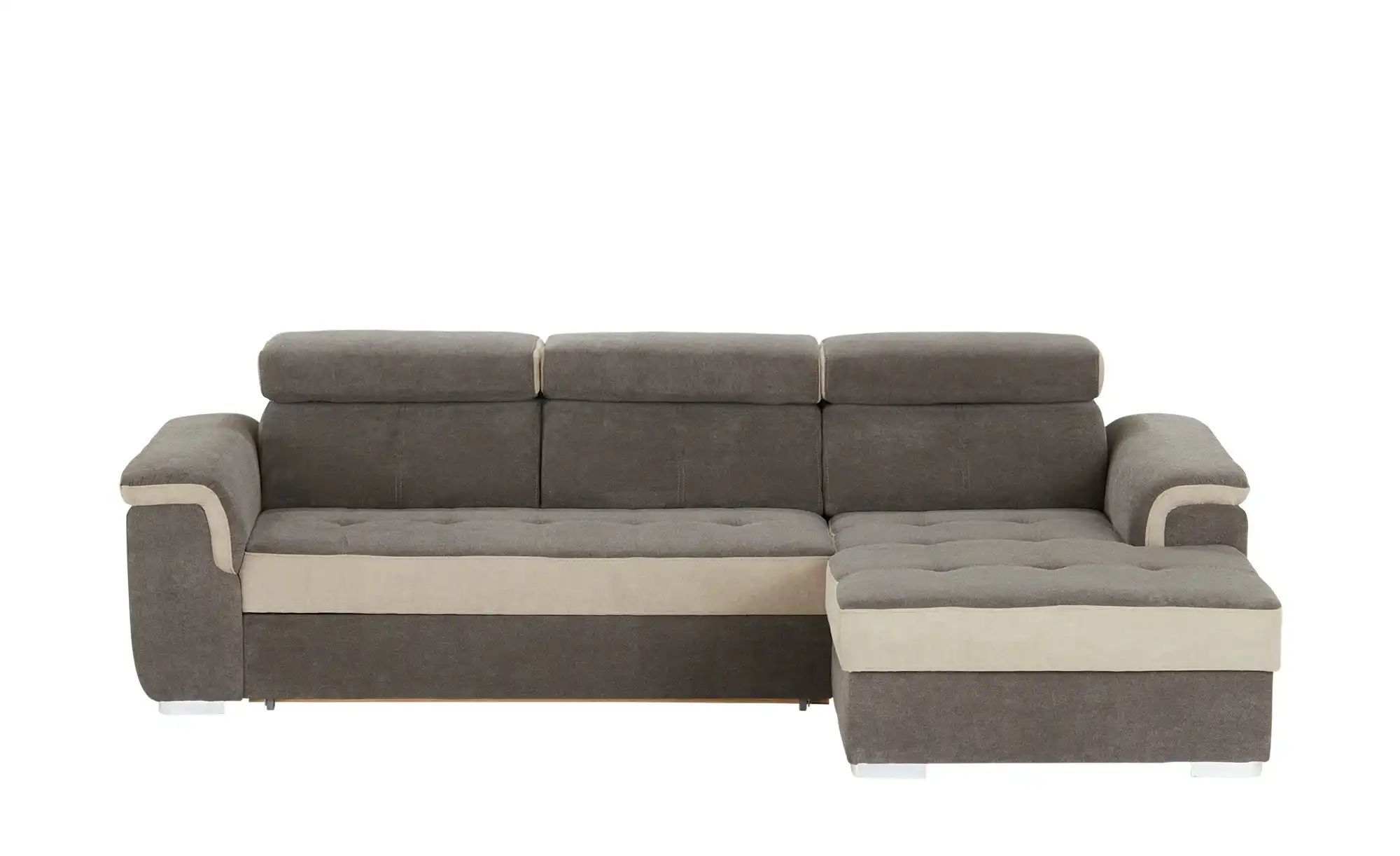 Ecksofa  Aversa ¦ grau ¦ Maße (cm): B: 274 H: 102 T: 178 Polstermöbel > Sof günstig online kaufen