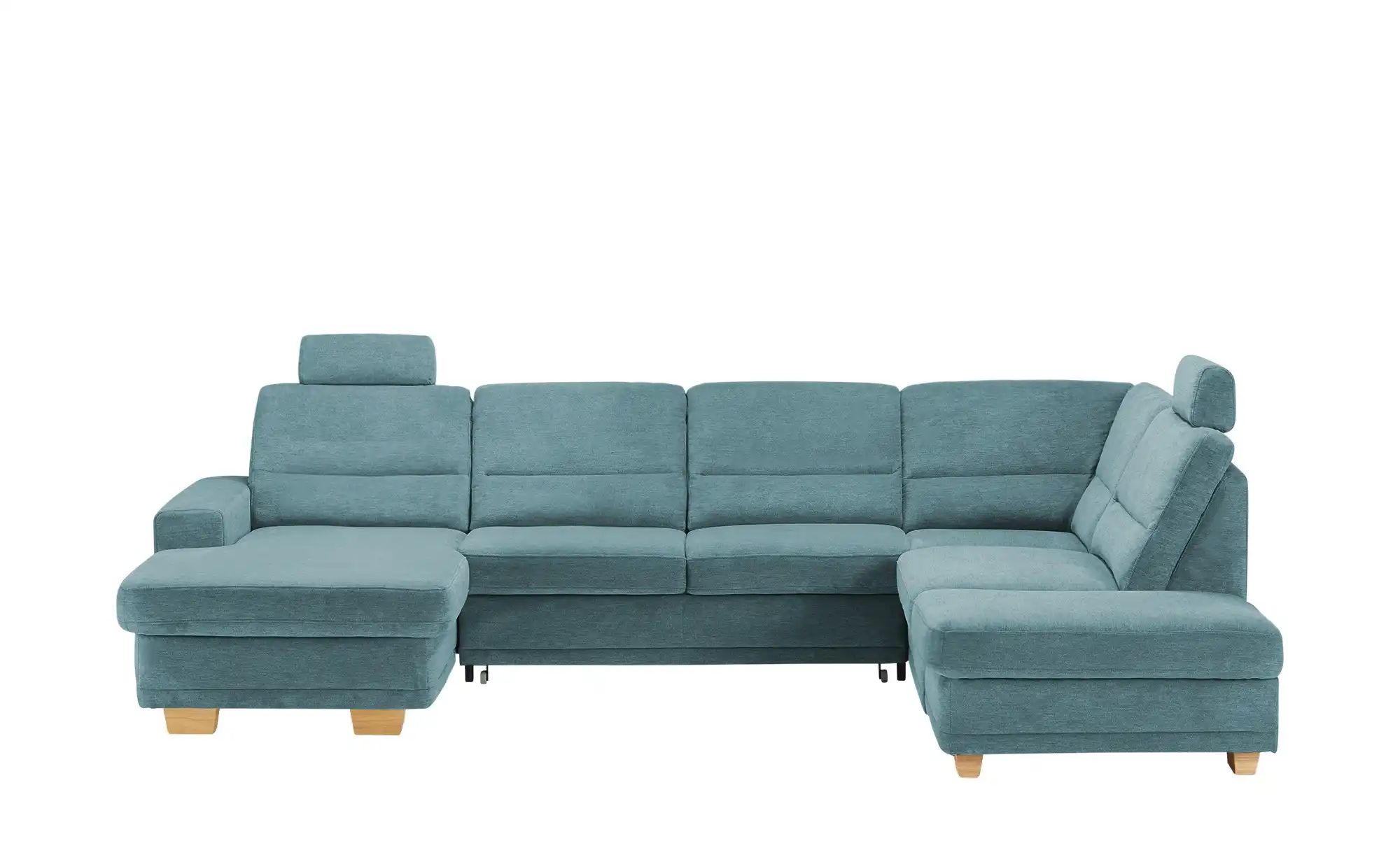 meinSofa Wohnlandschaft aus Mikrofaser Marc ¦ blau ¦ Maße (cm): B: 311 H: 8 günstig online kaufen