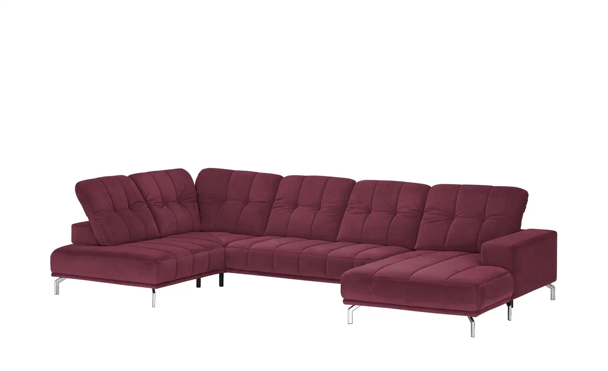 Thumbnail - Lounge Collection Wohnlandschaft  Sarina ¦ rot ¦ Maße (cm): B: 383 H: 75 T: 212.0 Polstermöbel > Sofas > Wohnlandschafte...