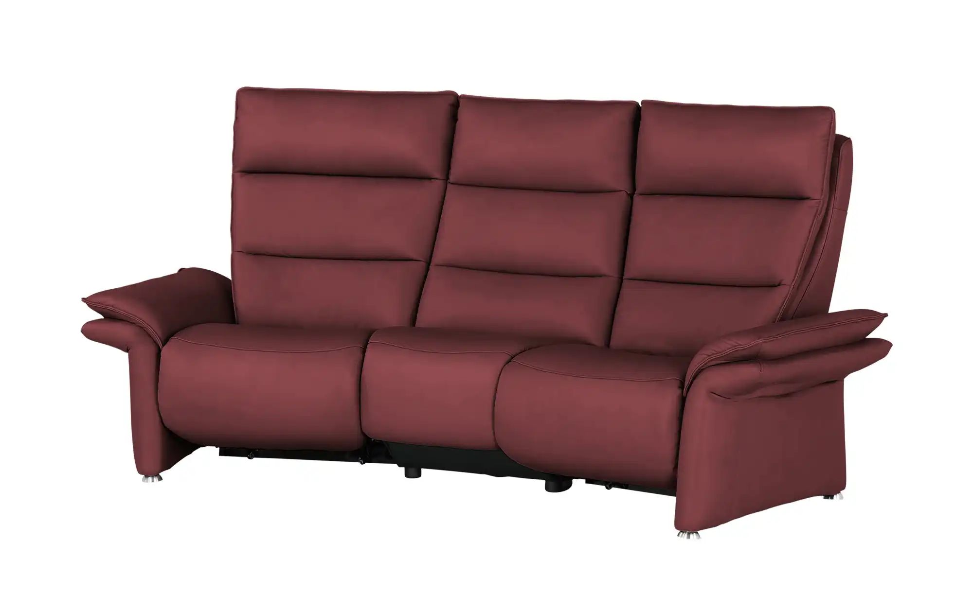 Hukla Trapezsofa aus Leder  Corvina ¦ rot ¦ Maße (cm): B: 216 H: 109 T: 103 günstig online kaufen