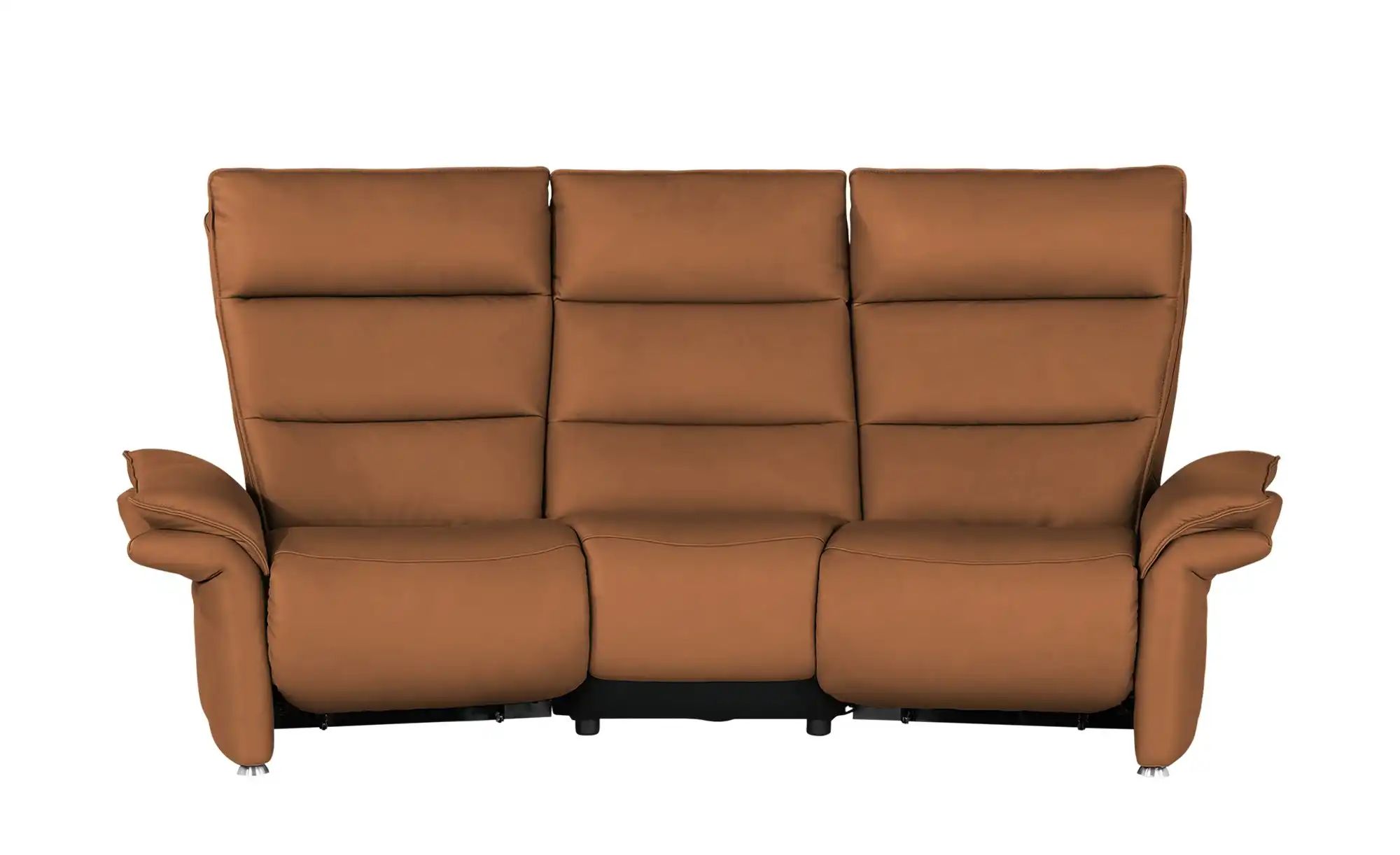 Hukla Trapezsofa aus Leder  Corvina ¦ orange ¦ Maße (cm): B: 216 H: 109 T: günstig online kaufen