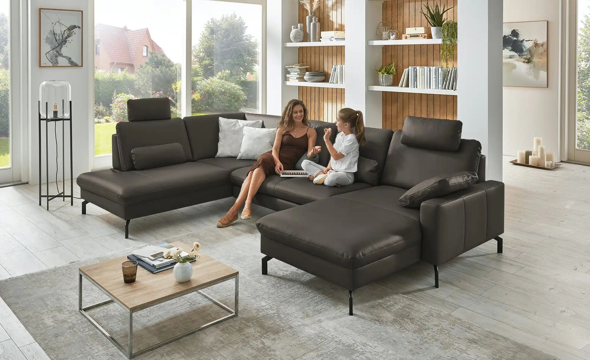 meinSofa Wohnlandschaft  Grace ¦ braun ¦ Maße (cm): B: 332 T: 220 Polstermö günstig online kaufen