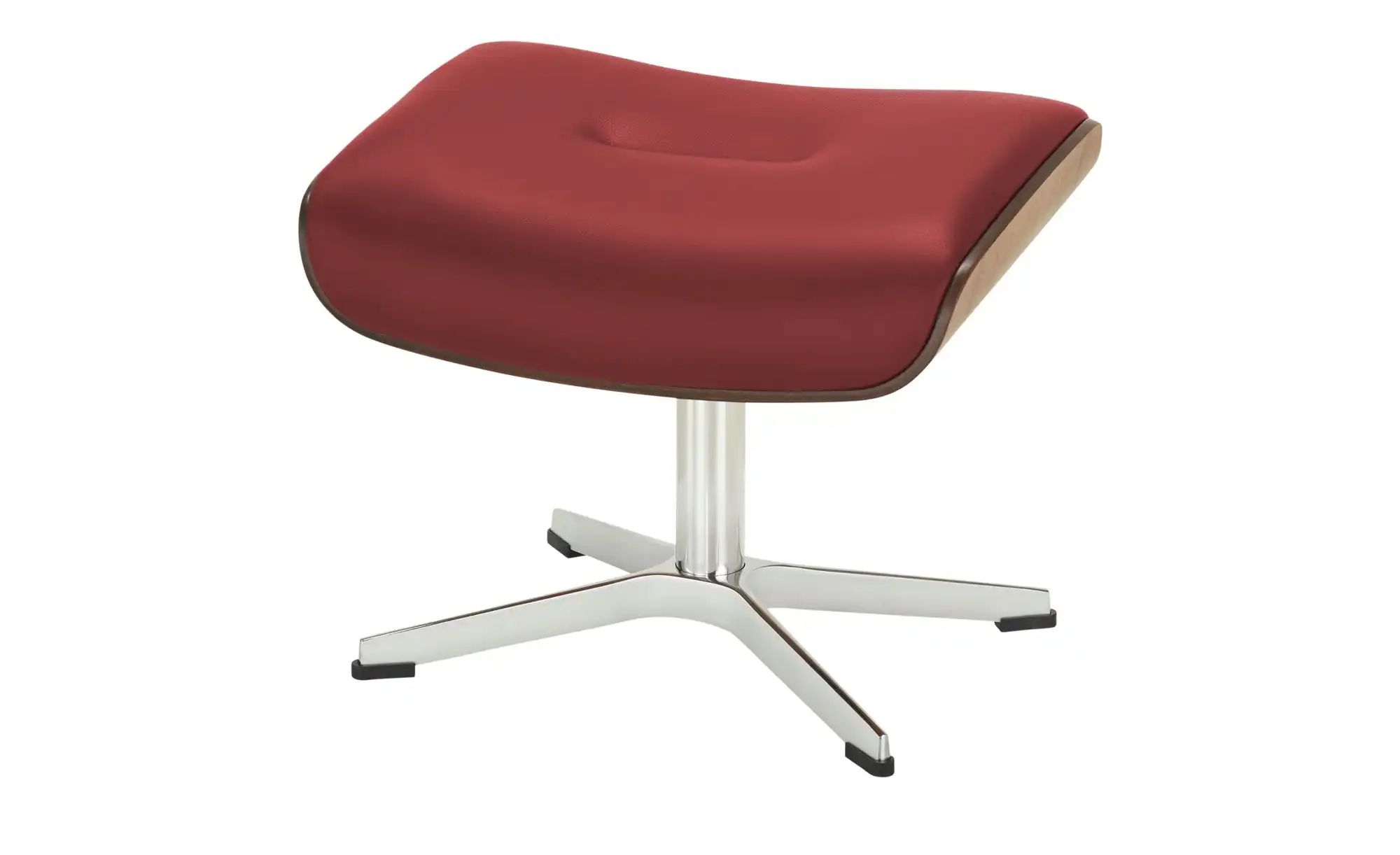 Hocker aus Leder Timeout ¦ rot ¦ Maße (cm): B: 50 H: 34 T: 38.0 Polstermöbe günstig online kaufen