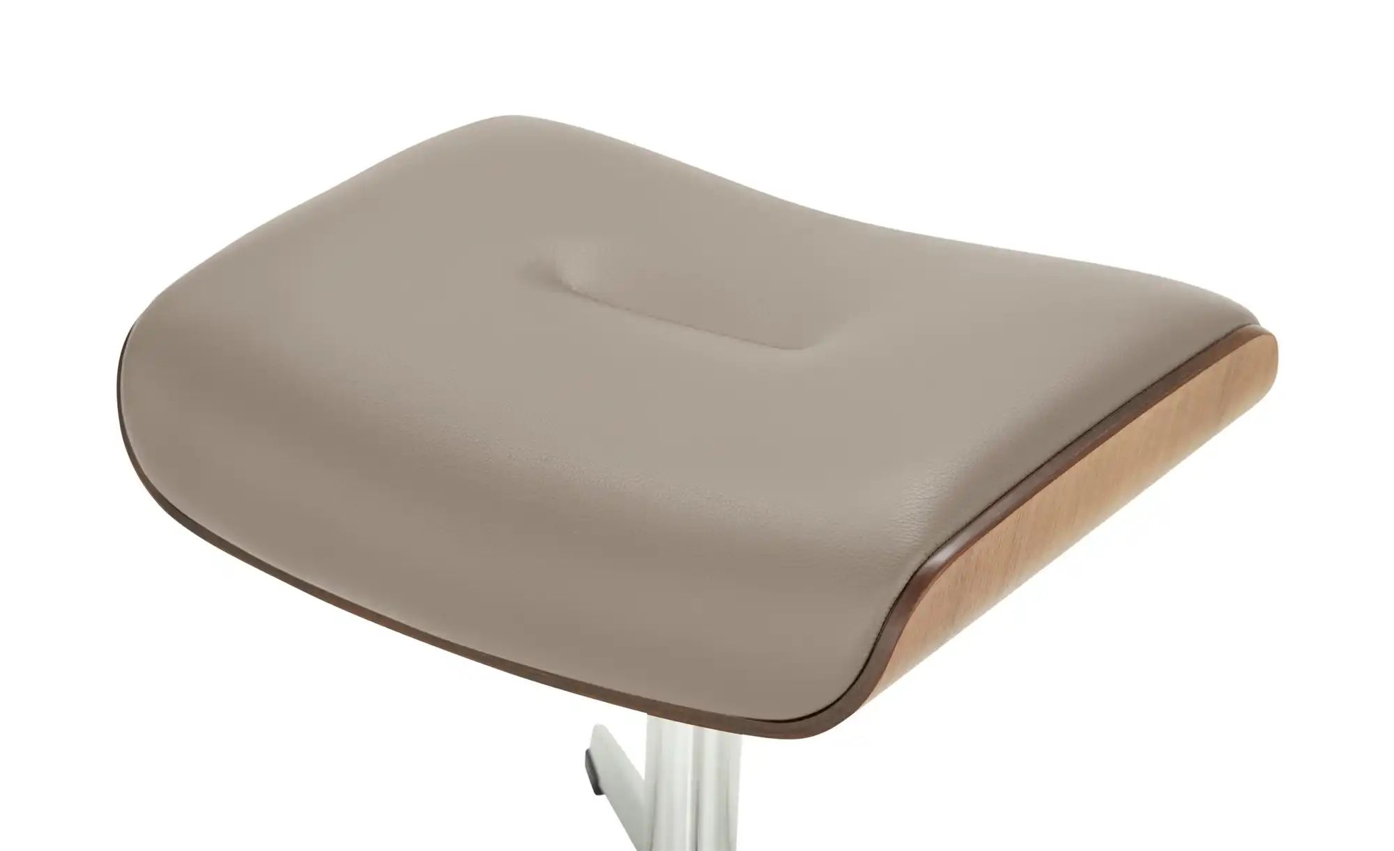 Hocker aus Leder Timeout ¦ grau ¦ Maße (cm): B: 50 H: 34 T: 38.0 Polstermöb günstig online kaufen