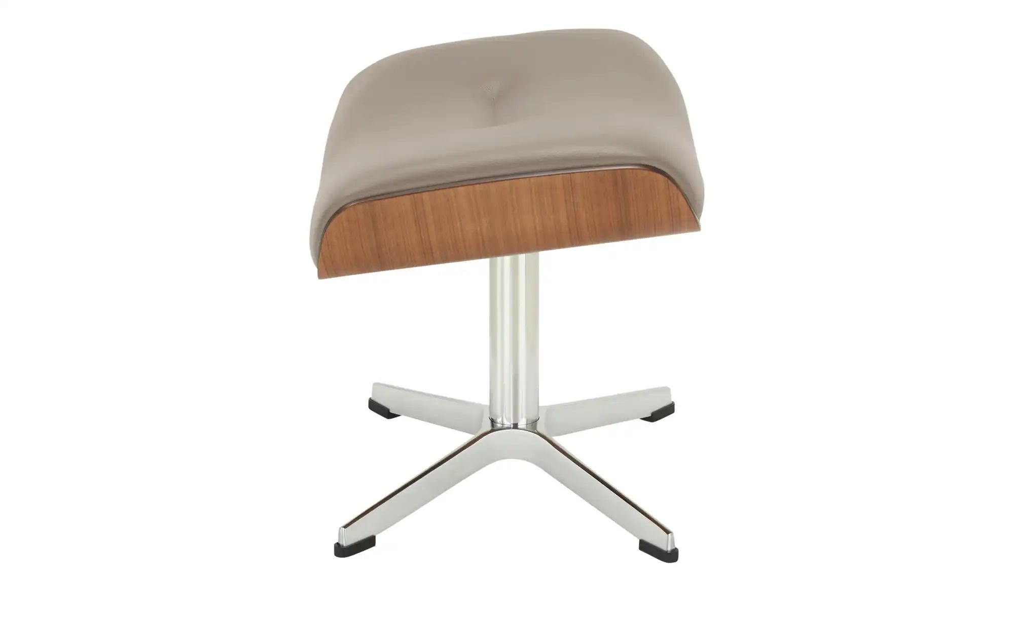 Thumbnail - Hocker aus Leder Timeout ¦ grau ¦ Maße (cm): B: 50 H: 34 T: 38.0 Polstermöbel > Hocker - Höffner