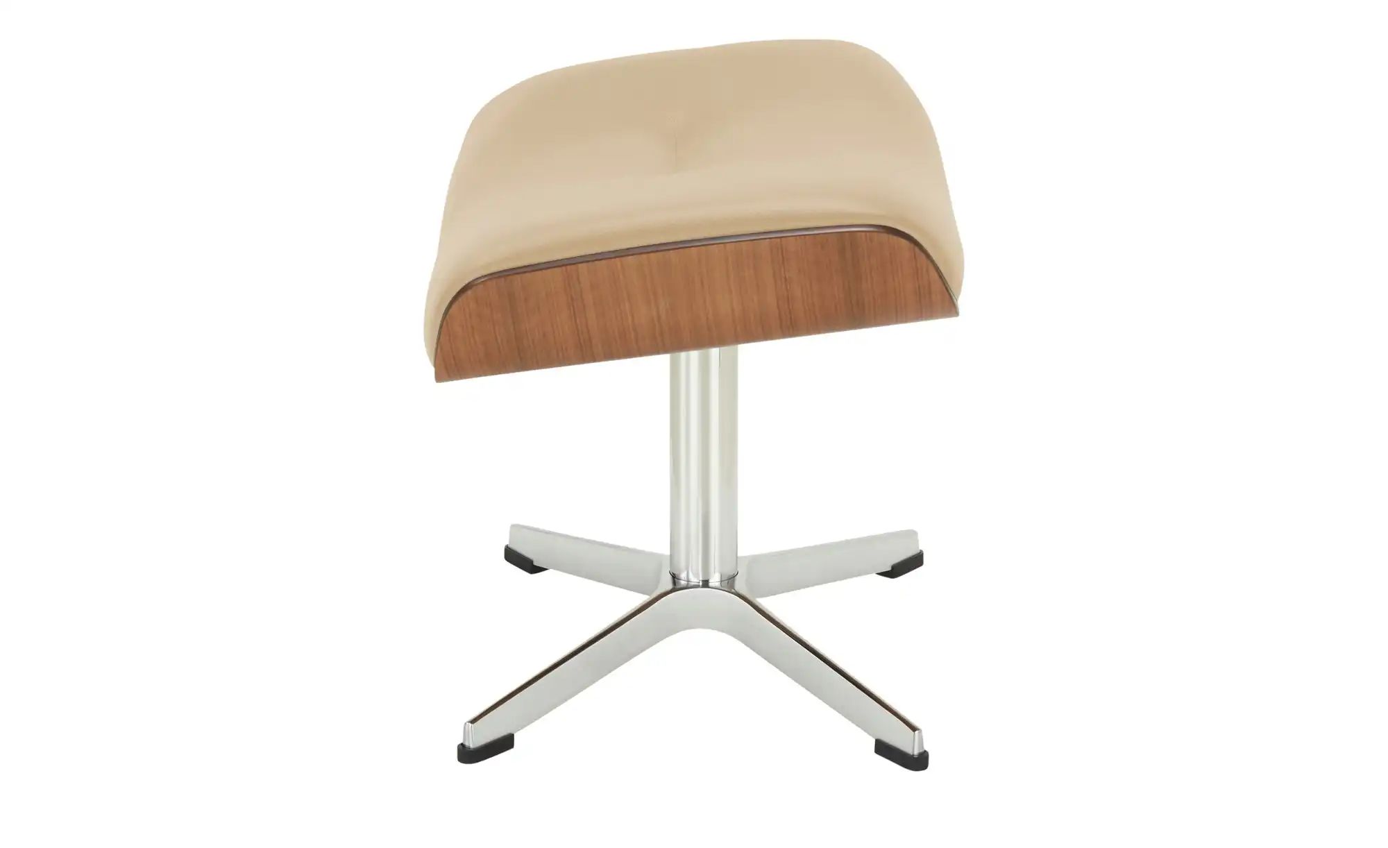 Thumbnail - Hocker aus Leder Timeout ¦ beige ¦ Maße (cm): B: 50 H: 34 T: 38.0 Polstermöbel > Hocker - Höffner