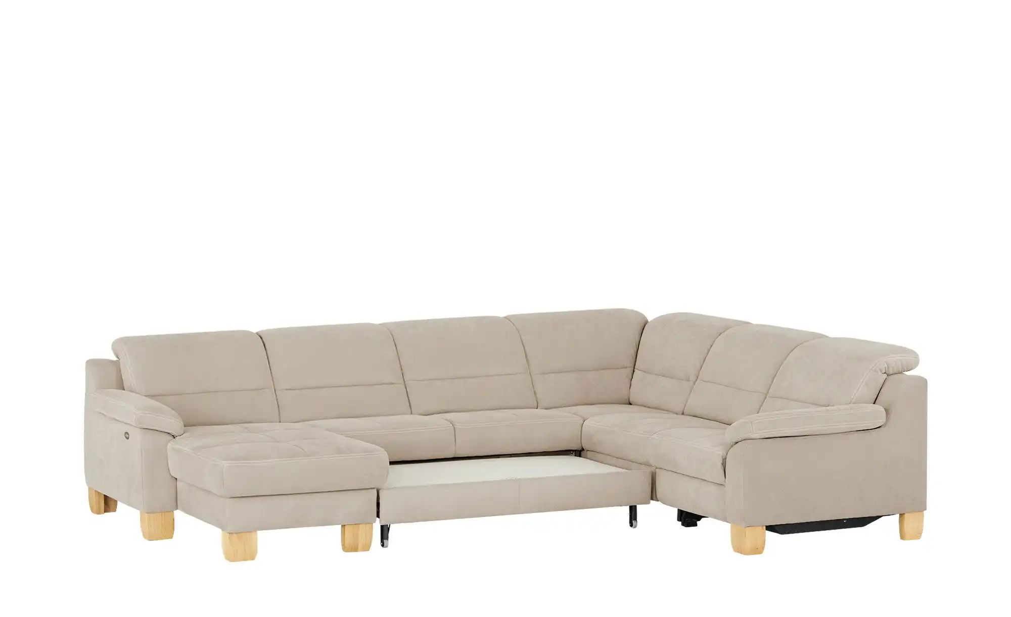 meinSofa Wohnlandschaft aus Mikrofaser Hanna ¦ braun ¦ Maße (cm): B: 322 H: günstig online kaufen