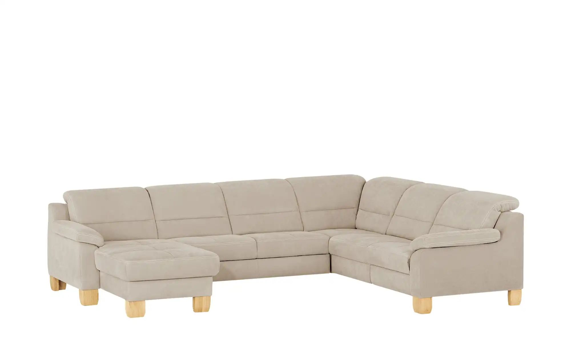 meinSofa Wohnlandschaft aus Mikrofaser Hanna ¦ braun ¦ Maße (cm): B: 322 H: günstig online kaufen