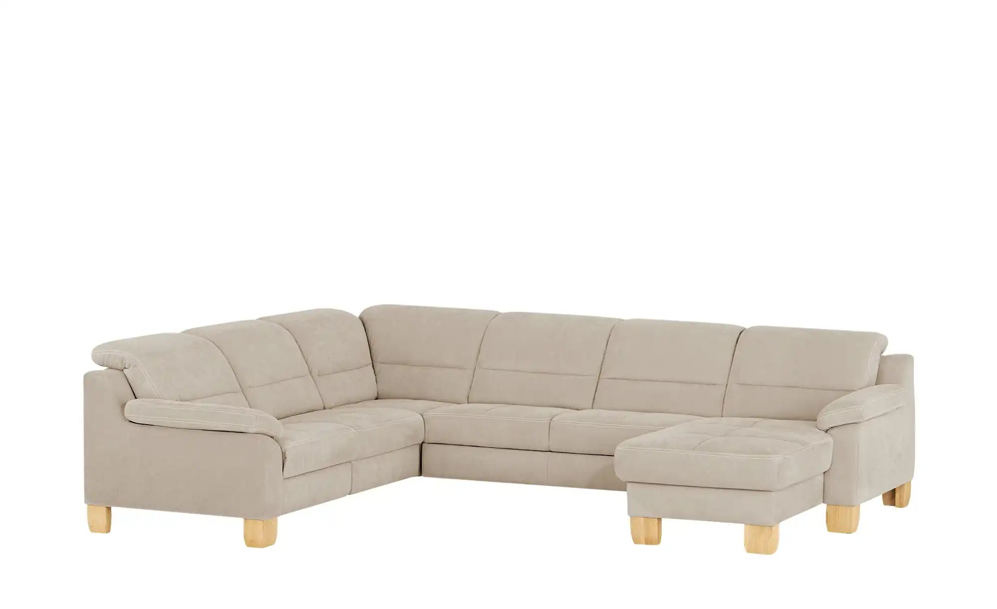 meinSofa Wohnlandschaft aus Mikrofaser Hanna ¦ braun ¦ Maße (cm): B: 322 H: günstig online kaufen