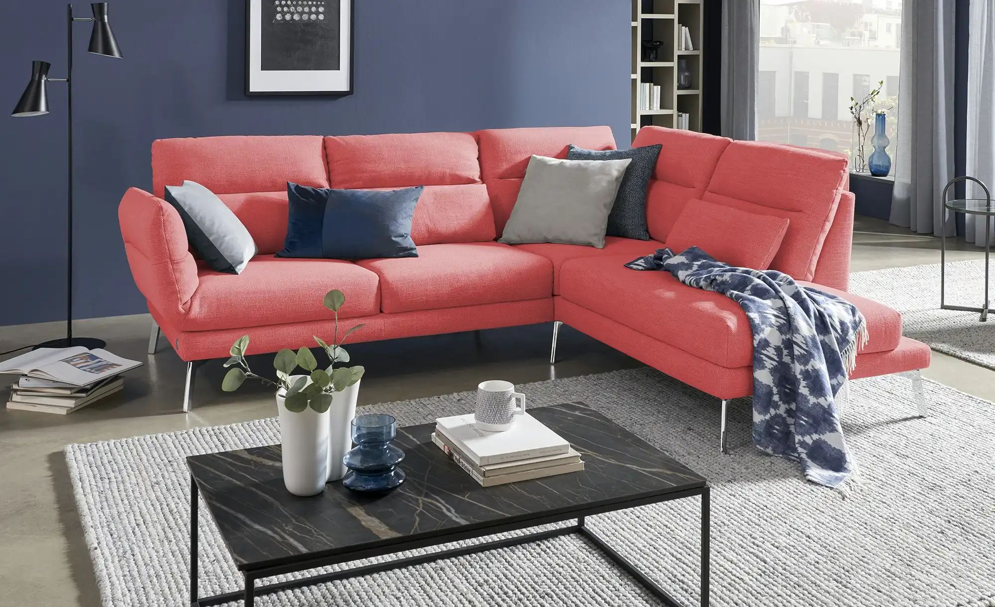 Thumbnail - Max Schelling Ecksofa Sentence ¦ rosa/pink ¦ Maße (cm): B: 250 H: 88 T: 208.0 Polstermöbel > Sofas > Ecksofas - Höffner