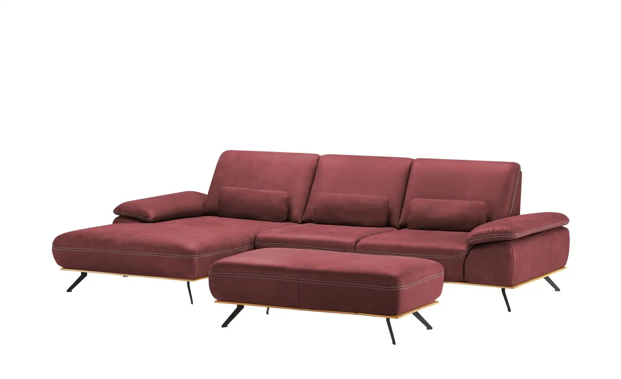 meinSofa Ecksofa  Fiona ¦ rot ¦ Maße (cm): B: 322 H: 89 T: 187 Polstermöbel günstig online kaufen