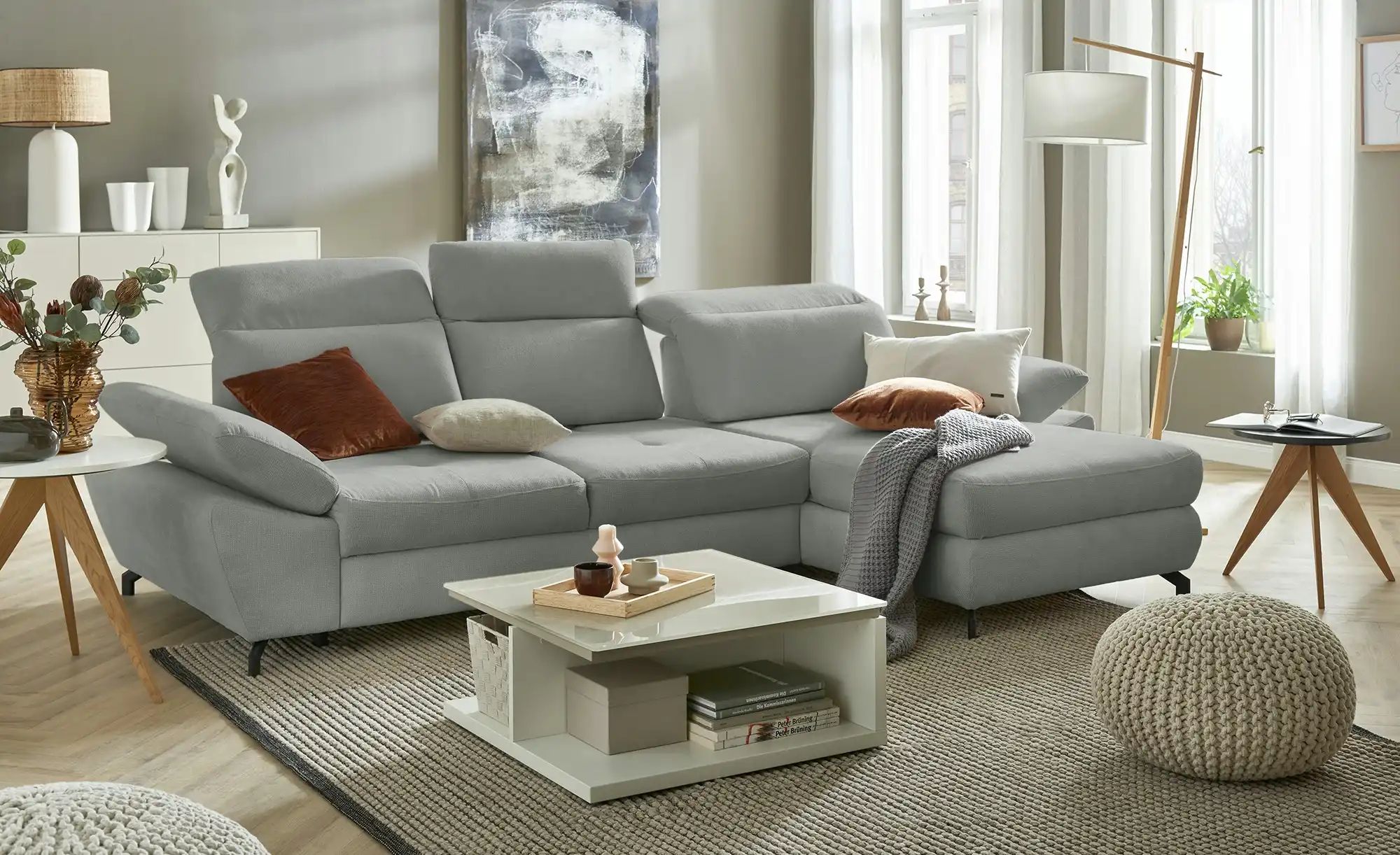 Thumbnail - switch Ecksofa  Paolo ¦ grau ¦ Maße (cm): B: 292 H: 84 T: 192.0 Polstermöbel > Sofas > Ecksofas - Höffner
