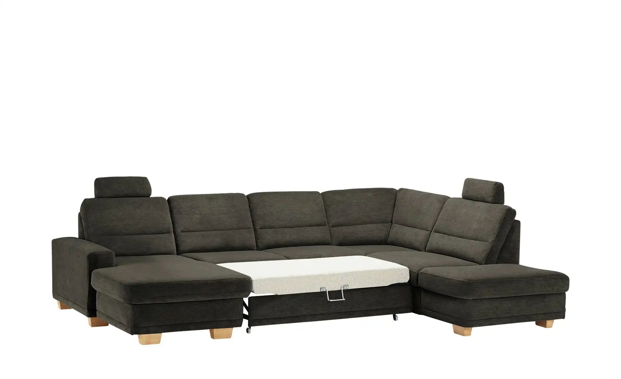 meinSofa Wohnlandschaft aus Mikrofaser Marc ¦ braun ¦ Maße (cm): B: 311 H: günstig online kaufen