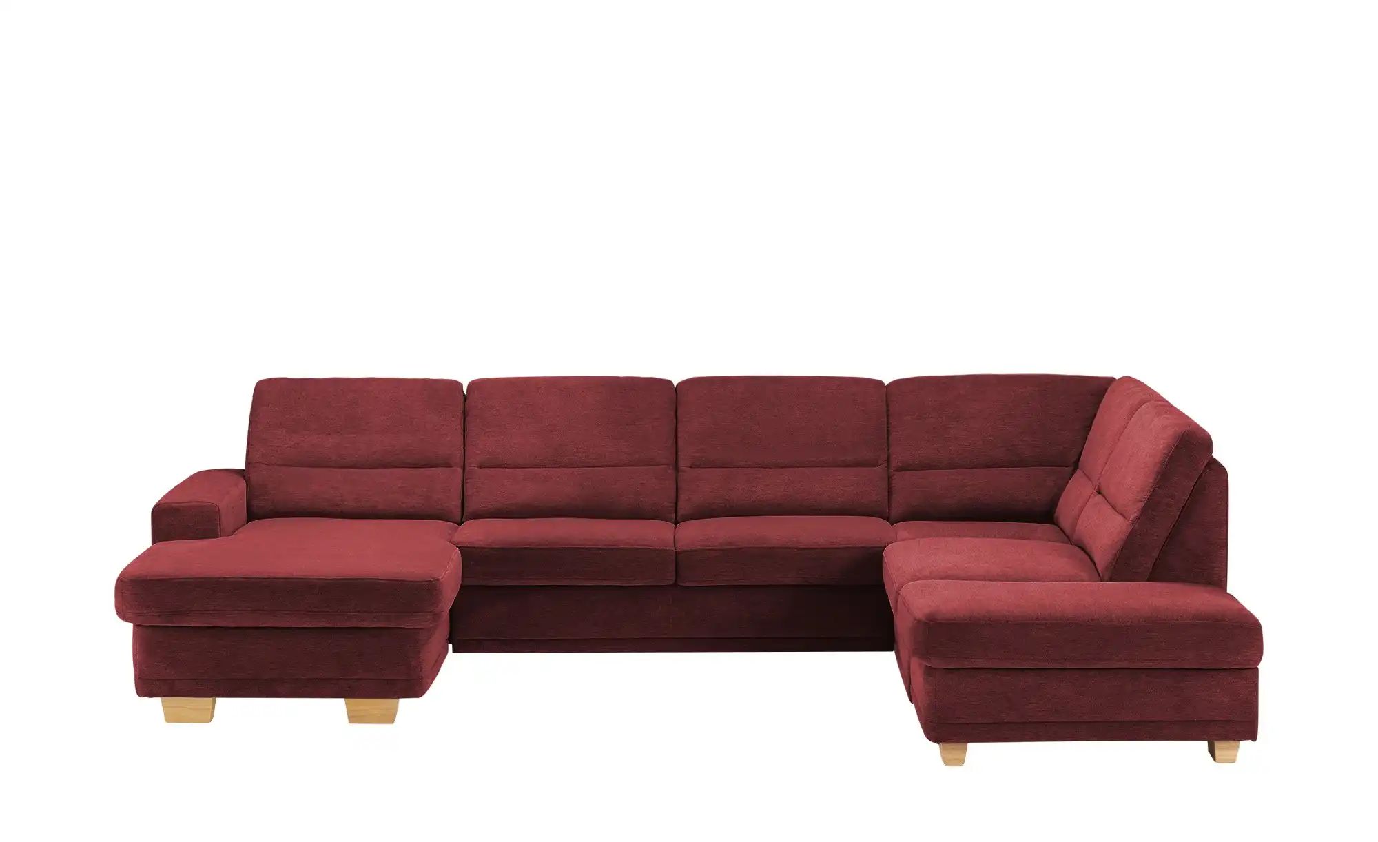 meinSofa Wohnlandschaft aus Mikrofaser Marc ¦ rot ¦ Maße (cm): B: 311 H: 85 günstig online kaufen