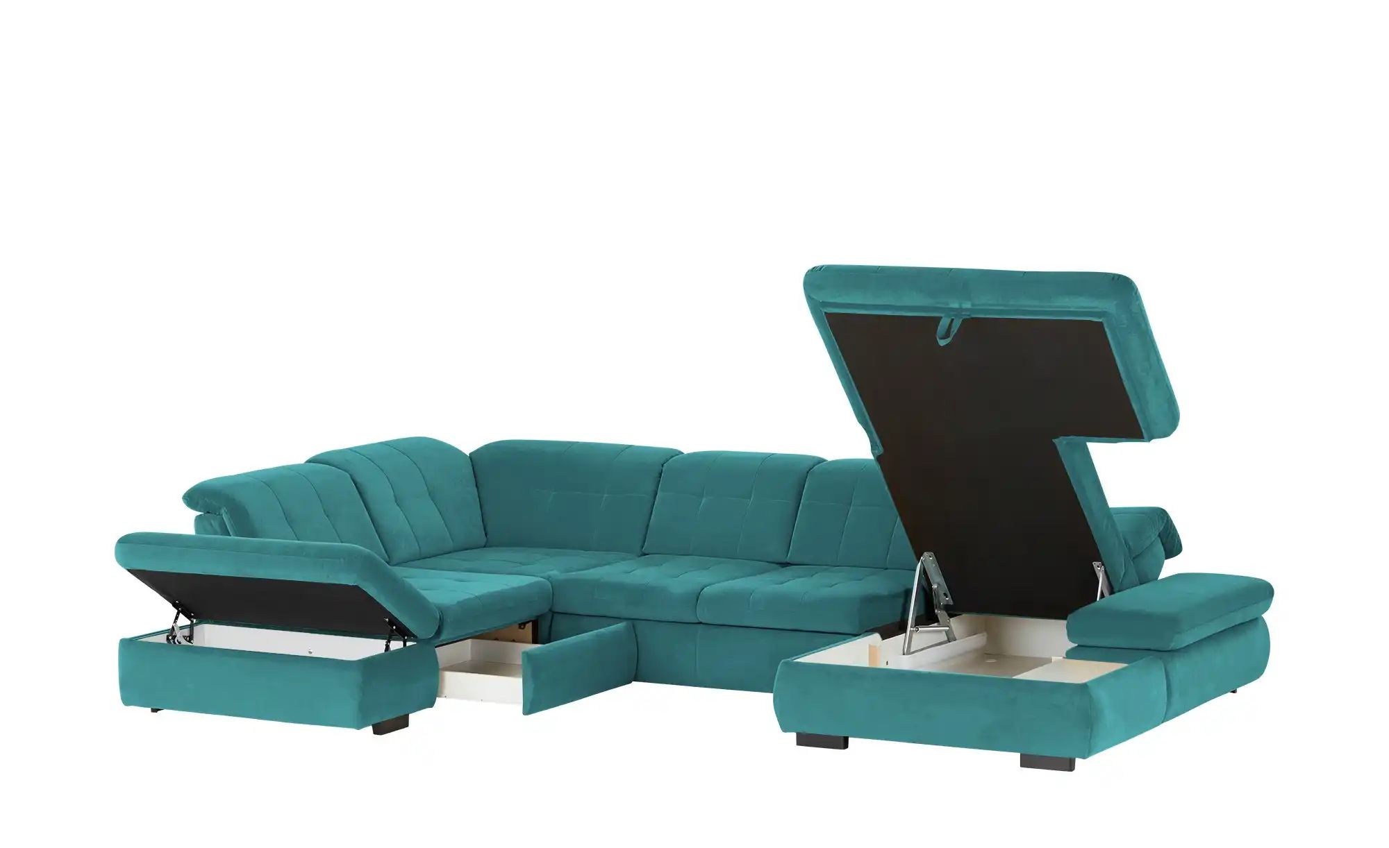 Lounge Collection Wohnlandschaft  Spencer ¦ türkis/petrol ¦ Maße (cm): B: 3 günstig online kaufen