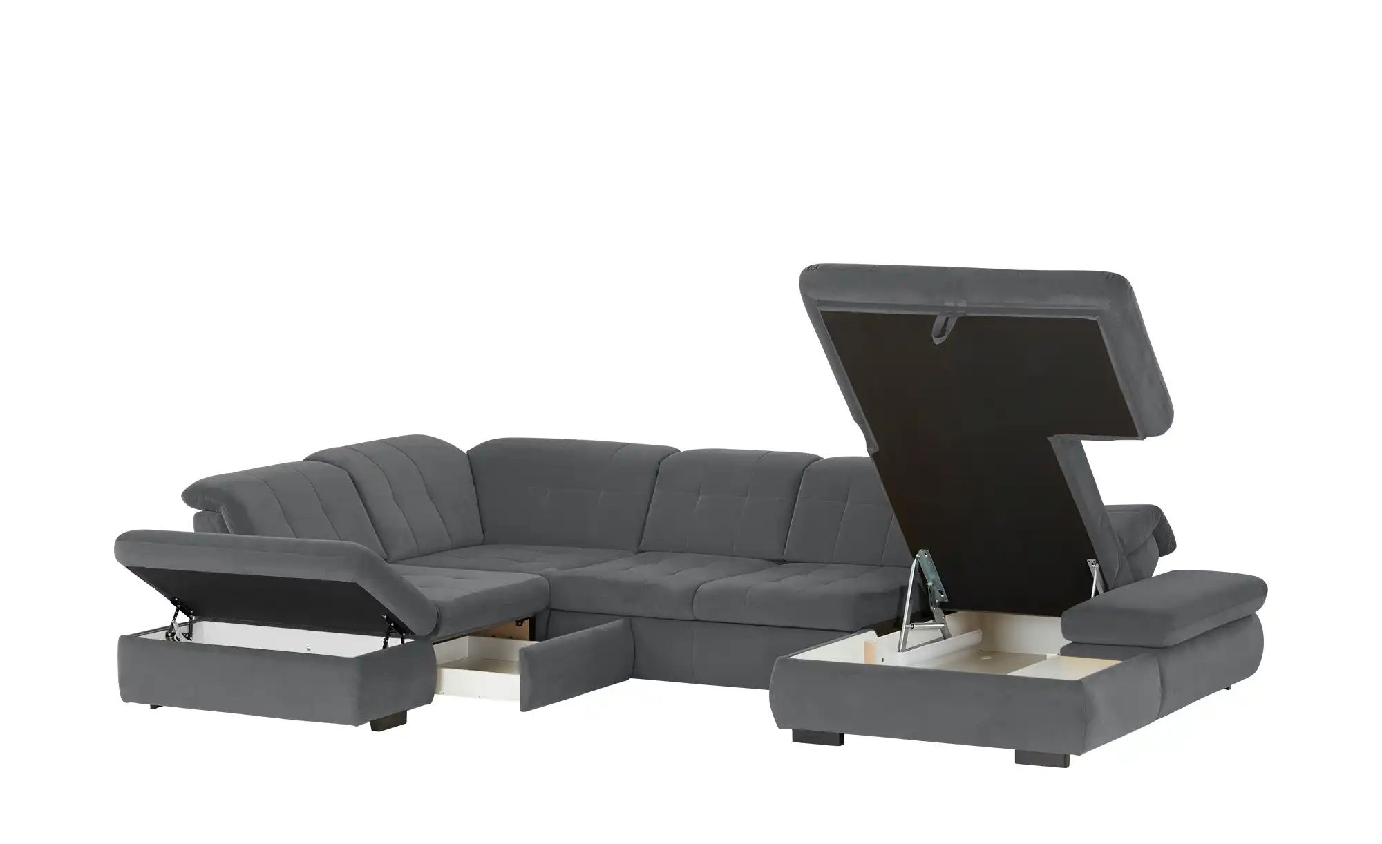 Thumbnail - Lounge Collection Wohnlandschaft Spencer ¦ grau ¦ Maße (cm): B: 382 H: 102 T: 260.0 Polstermöbel > Sofas > Wohnlandscha...