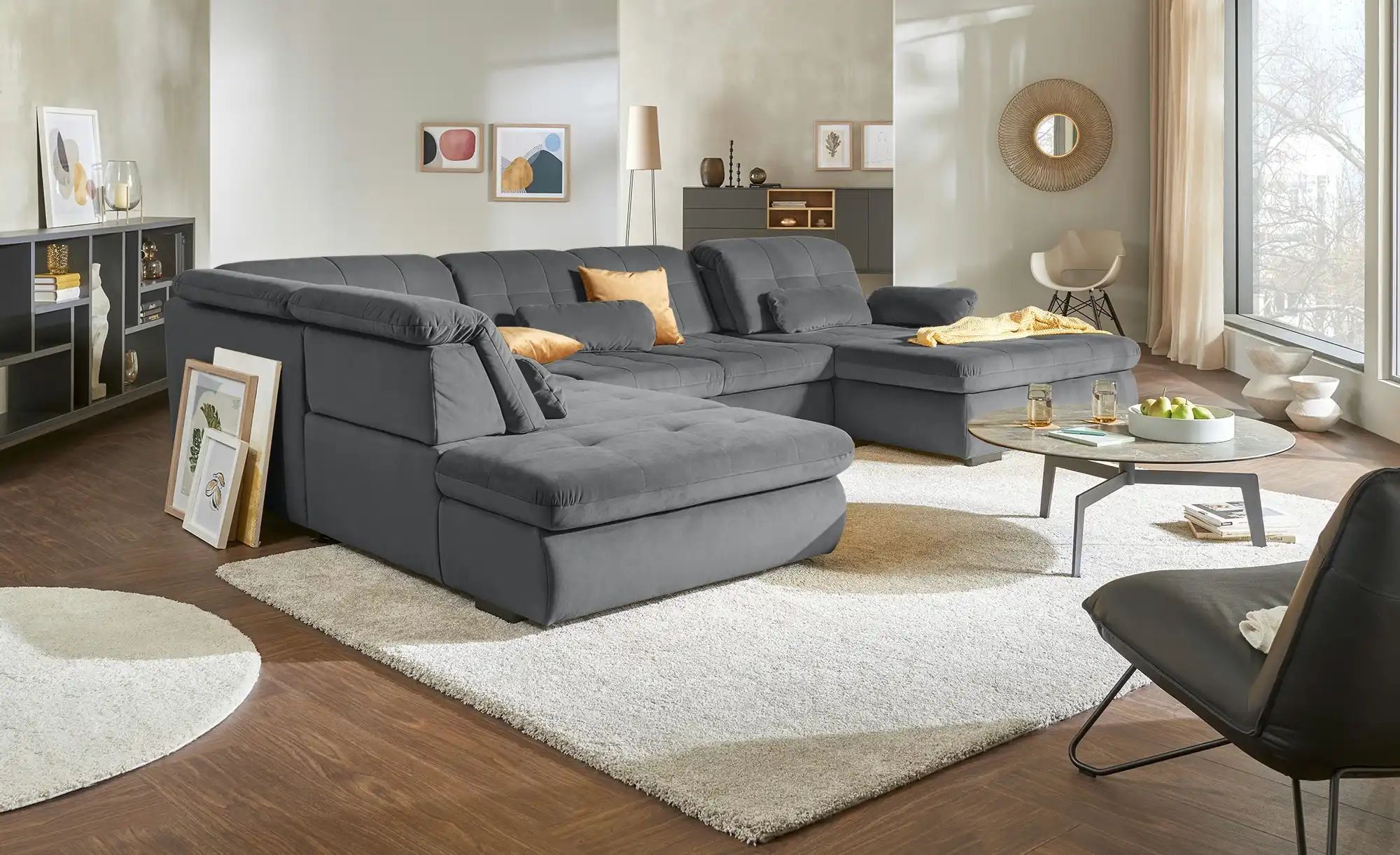 Thumbnail - Lounge Collection Wohnlandschaft Spencer ¦ grau ¦ Maße (cm): B: 382 H: 102 T: 260.0 Polstermöbel > Sofas > Wohnlandscha...
