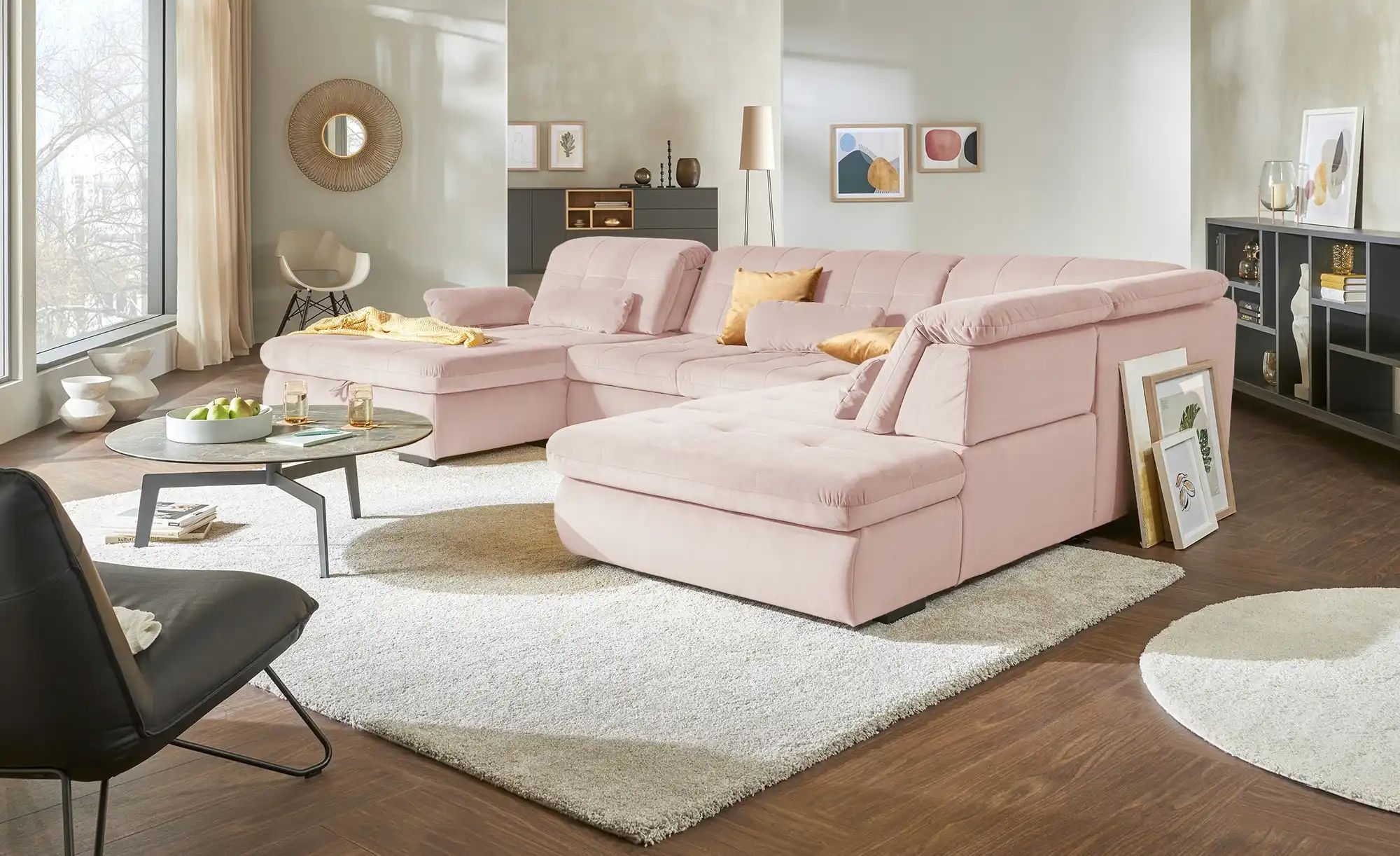 Thumbnail - Lounge Collection Nierenkissen Spencer ¦ rosa/pink ¦ Maße (cm): B: 58 H: 25 T: 25.0 Polstermöbel > Polsterzubehör - Höf...