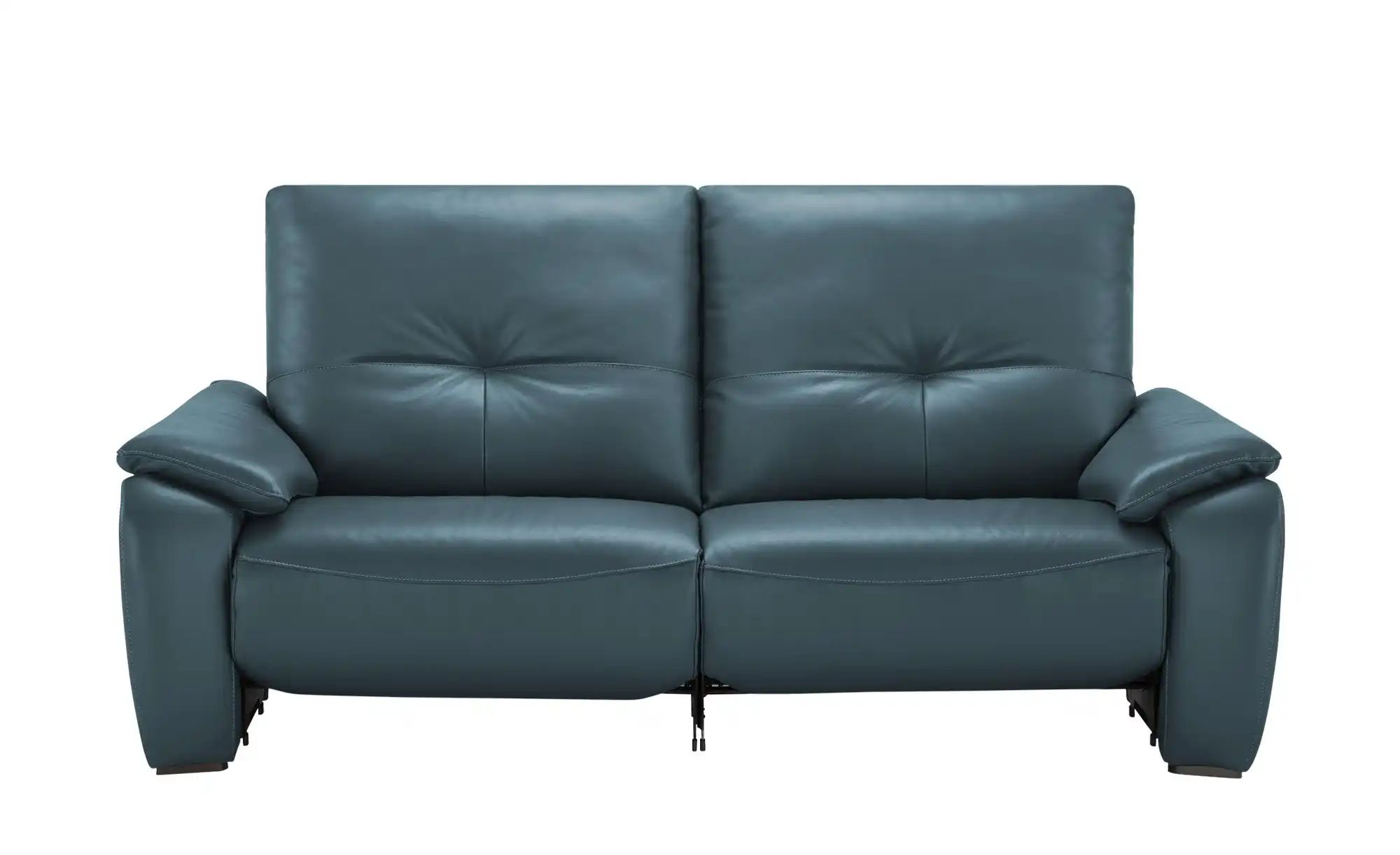 Wohnwert Sofa  aus Echtleder Halina ¦ türkis/petrol ¦ Maße (cm): B: 205 H: günstig online kaufen