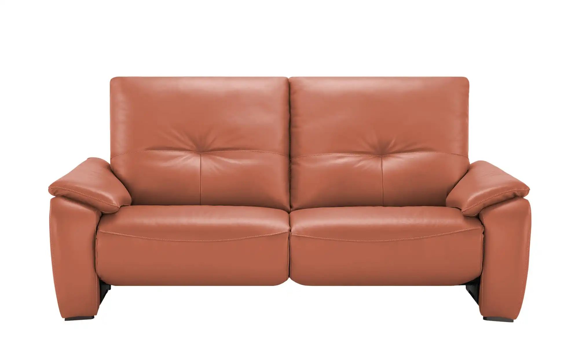 Wohnwert Sofa  aus Echtleder Halina ¦ orange ¦ Maße (cm): B: 205 H: 98 T: 9 günstig online kaufen