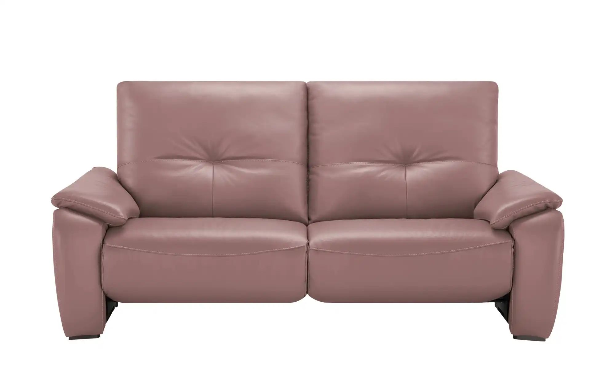 Wohnwert Sofa  aus Echtleder Halina ¦ rosa/pink ¦ Maße (cm): B: 205 H: 98 T günstig online kaufen