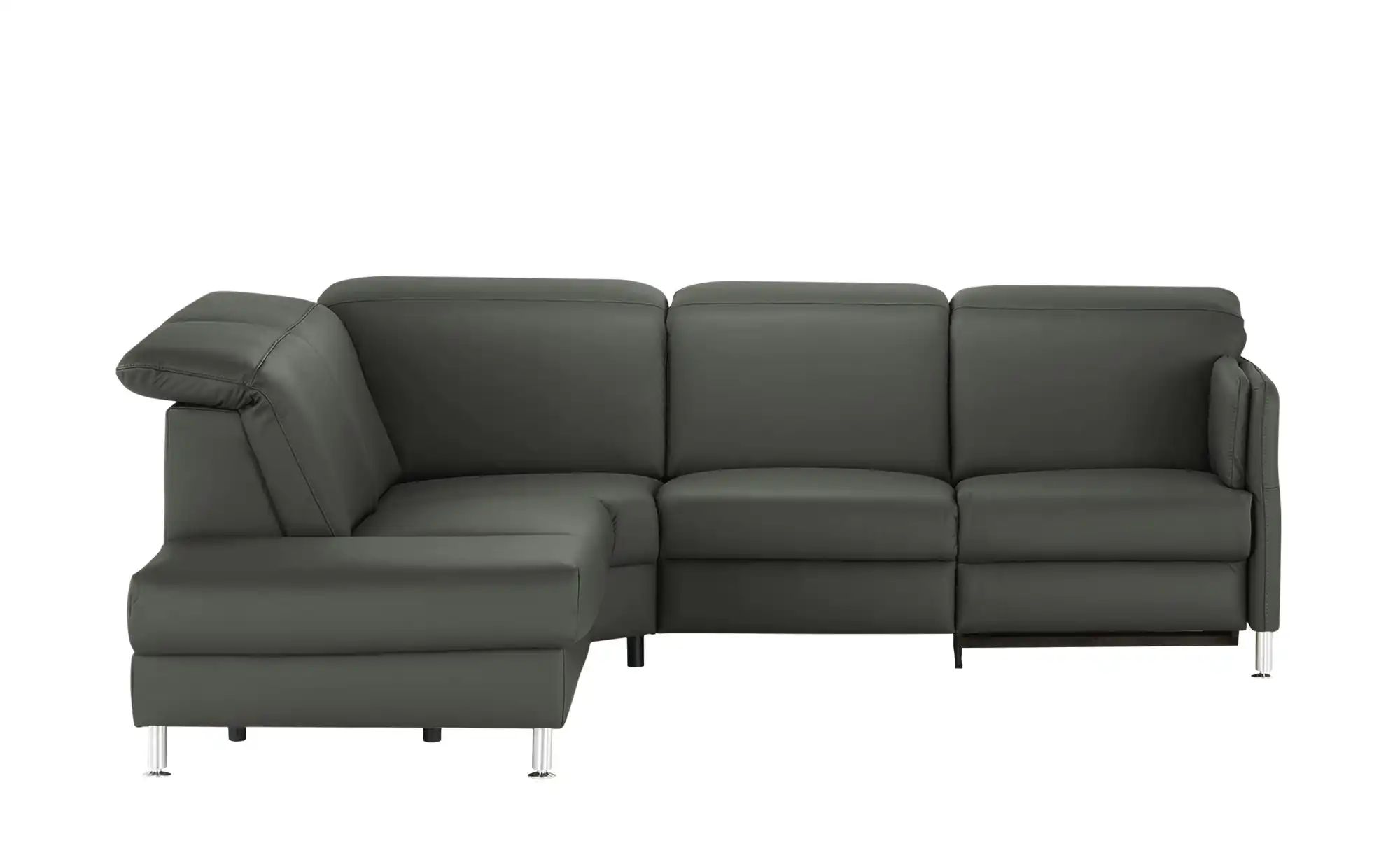 meinSofa Leder-Ecksofa  Leon ¦ grau ¦ Maße (cm): B: 259 H: 83 T: 236 Polste günstig online kaufen