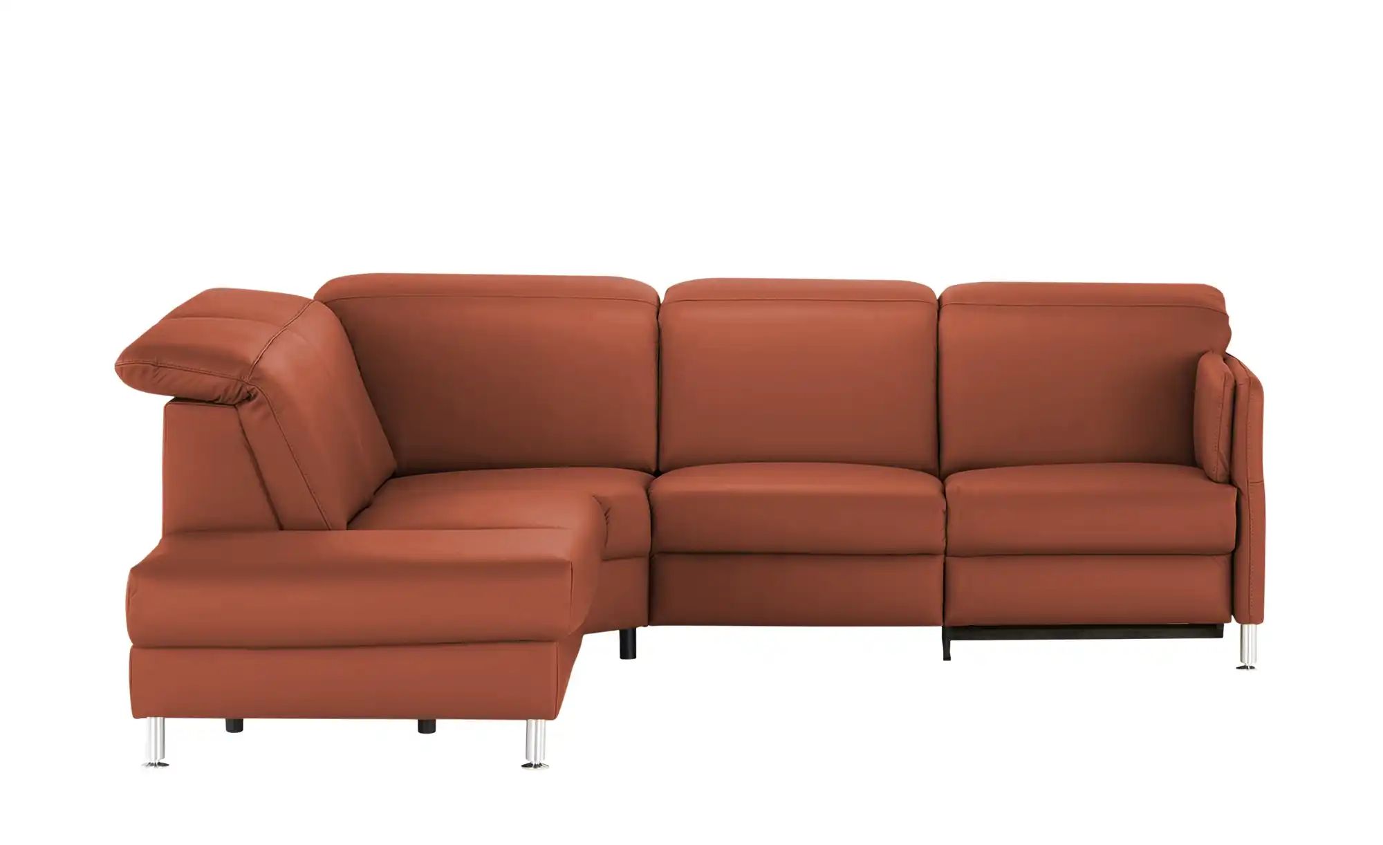 meinSofa Leder-Ecksofa  Leon ¦ rot ¦ Maße (cm): B: 259 H: 83 T: 236 Polster günstig online kaufen