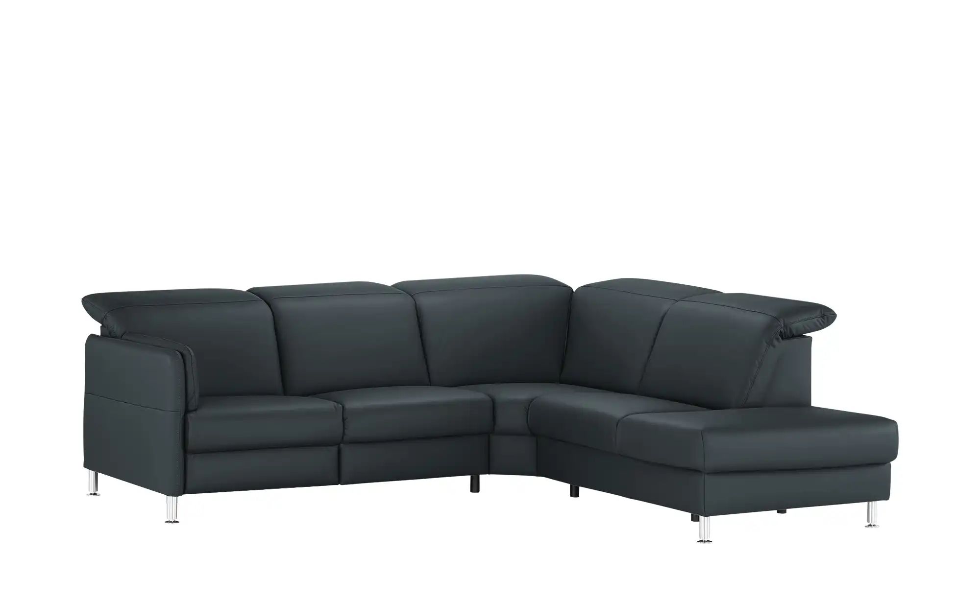 meinSofa Leder-Ecksofa  Leon ¦ blau ¦ Maße (cm): B: 259 H: 83 T: 236 Polste günstig online kaufen