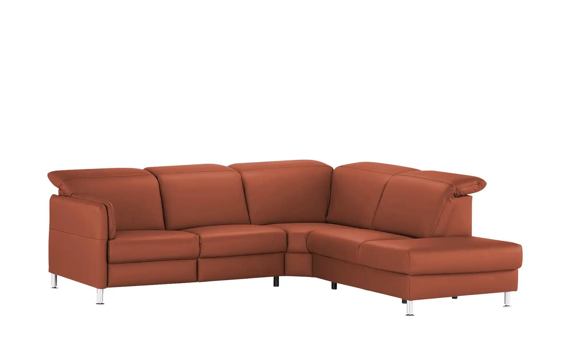 meinSofa Leder-Ecksofa  Leon ¦ rot ¦ Maße (cm): B: 259 H: 83 T: 236.0 Polst günstig online kaufen