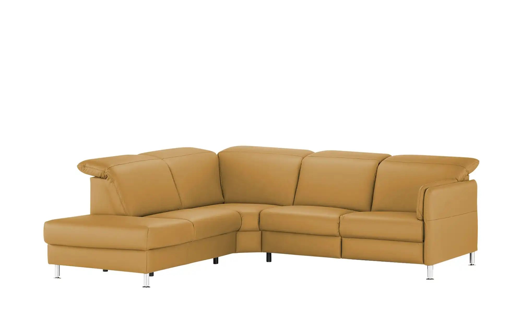 meinSofa Leder-Ecksofa  Leon ¦ gelb ¦ Maße (cm): B: 259 H: 83 T: 236 Polste günstig online kaufen