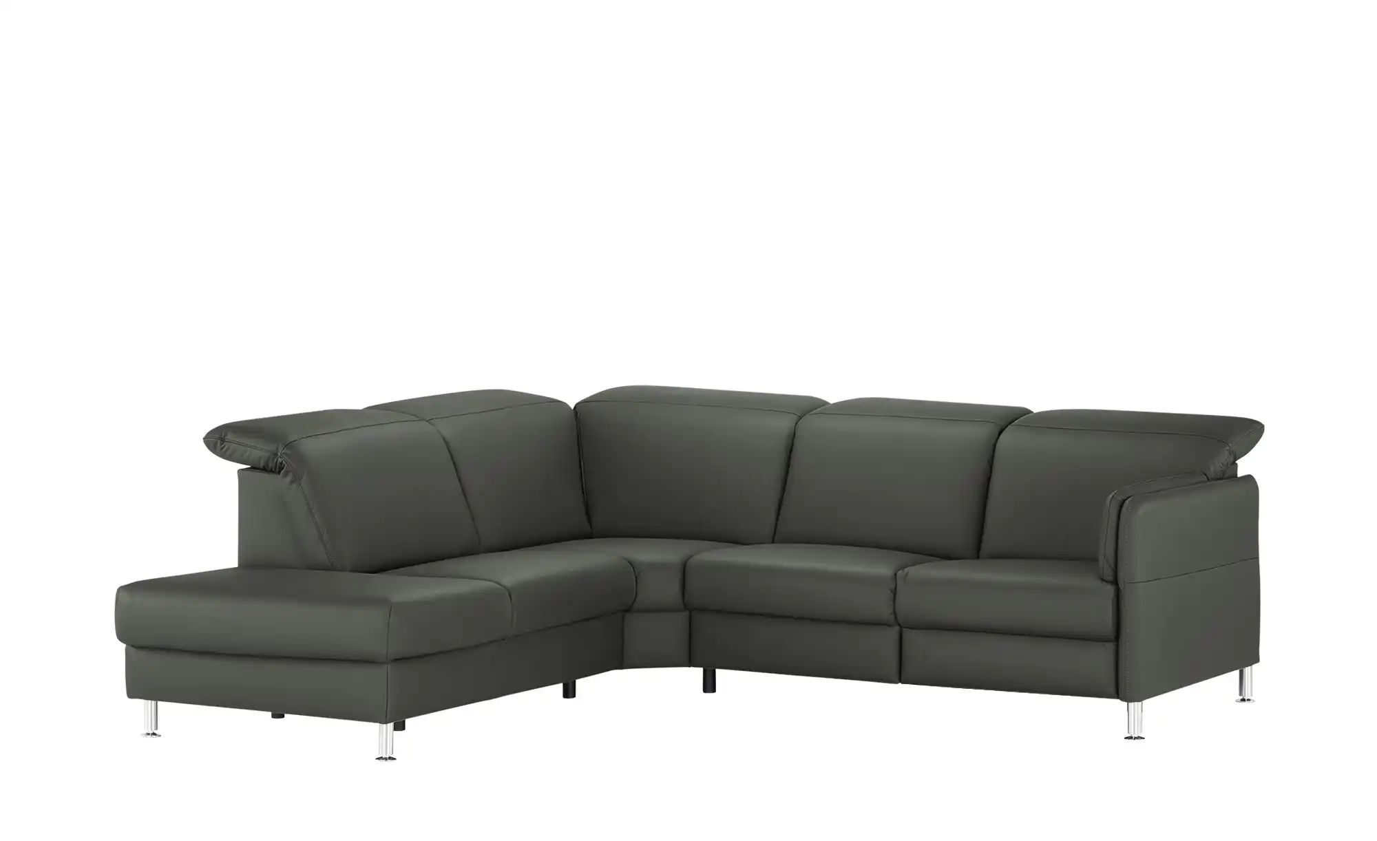 Thumbnail - meinSofa Leder-Ecksofa Leon ¦ grau ¦ Maße (cm): B: 259 H: 83 T: 236.0 Polstermöbel > Sofas > Ecksofas - Höffner
