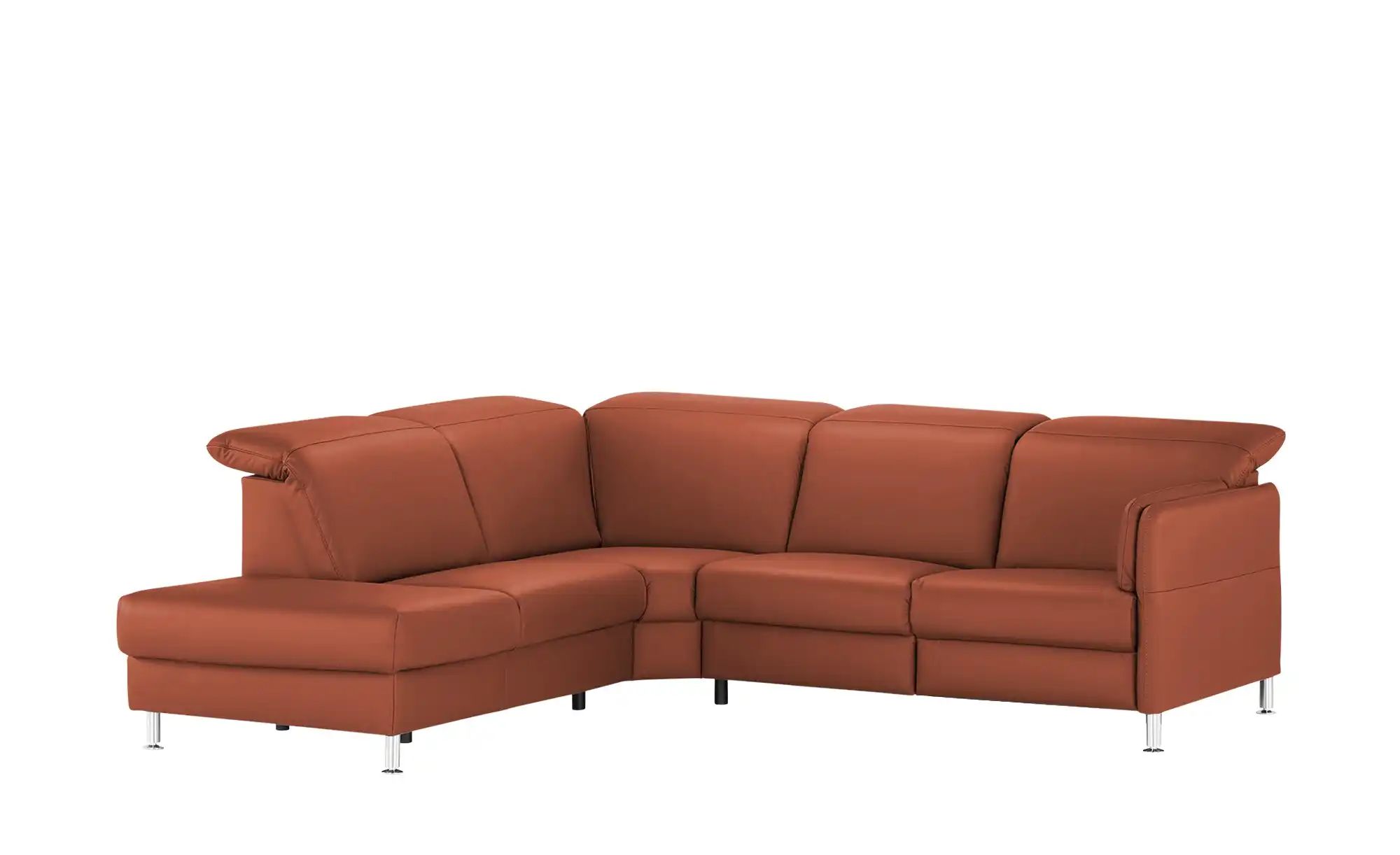 meinSofa Leder-Ecksofa  Leon ¦ rot ¦ Maße (cm): B: 259 H: 83 T: 236 Polster günstig online kaufen