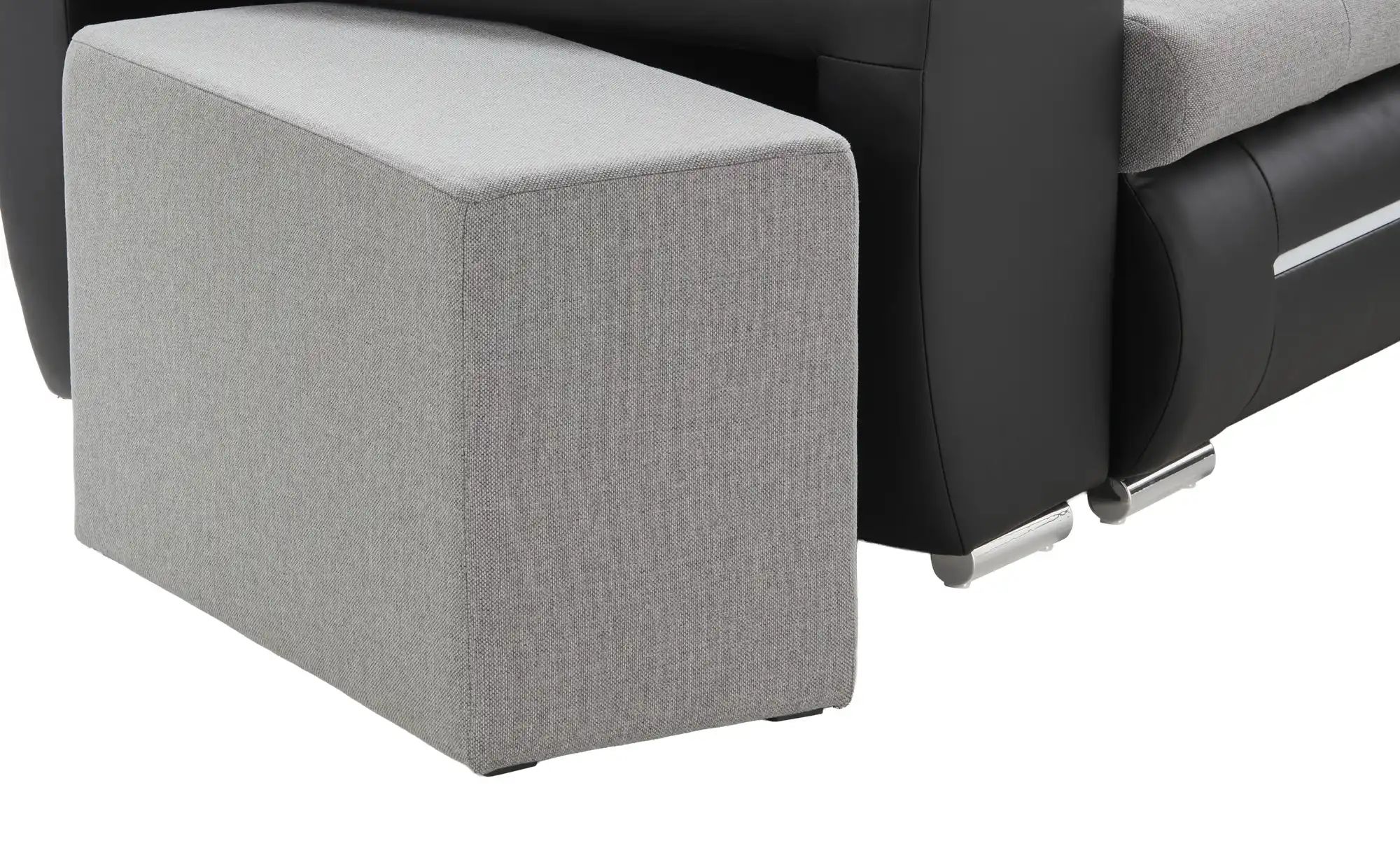 Ecksofa mit Beleuchtung und Schlaffunktion Emma ¦ grau ¦ Maße (cm): B: 280 günstig online kaufen