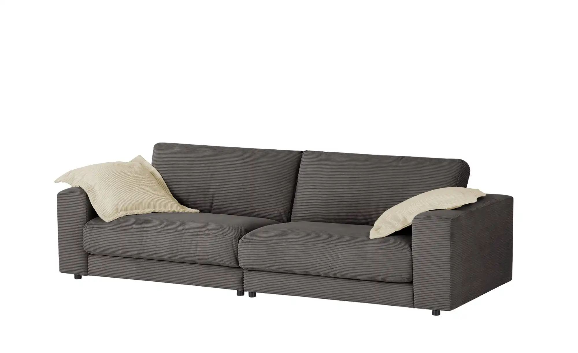 Thumbnail - Jette Home Sofa Cord Sila ¦ grau ¦ Maße (cm): B: 250 H: 85 T: 107.0 Polstermöbel > Sofas > 3-Sitzer - Höffner