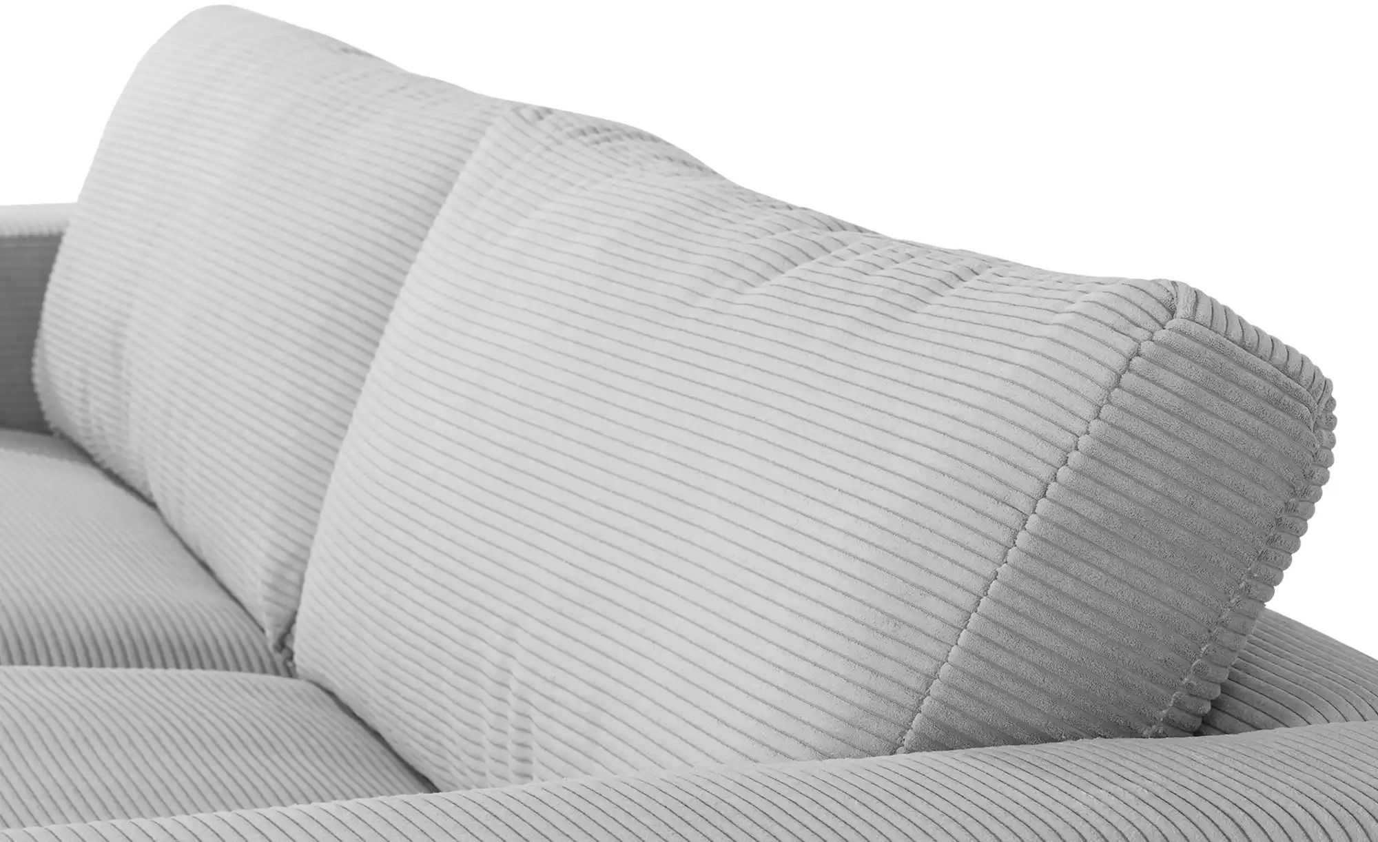 Thumbnail - Jette Home Sofa Cord Sila ¦ grau ¦ Maße (cm): B: 250 H: 85 T: 127.0 Polstermöbel > Sofas > 3-Sitzer - Höffner