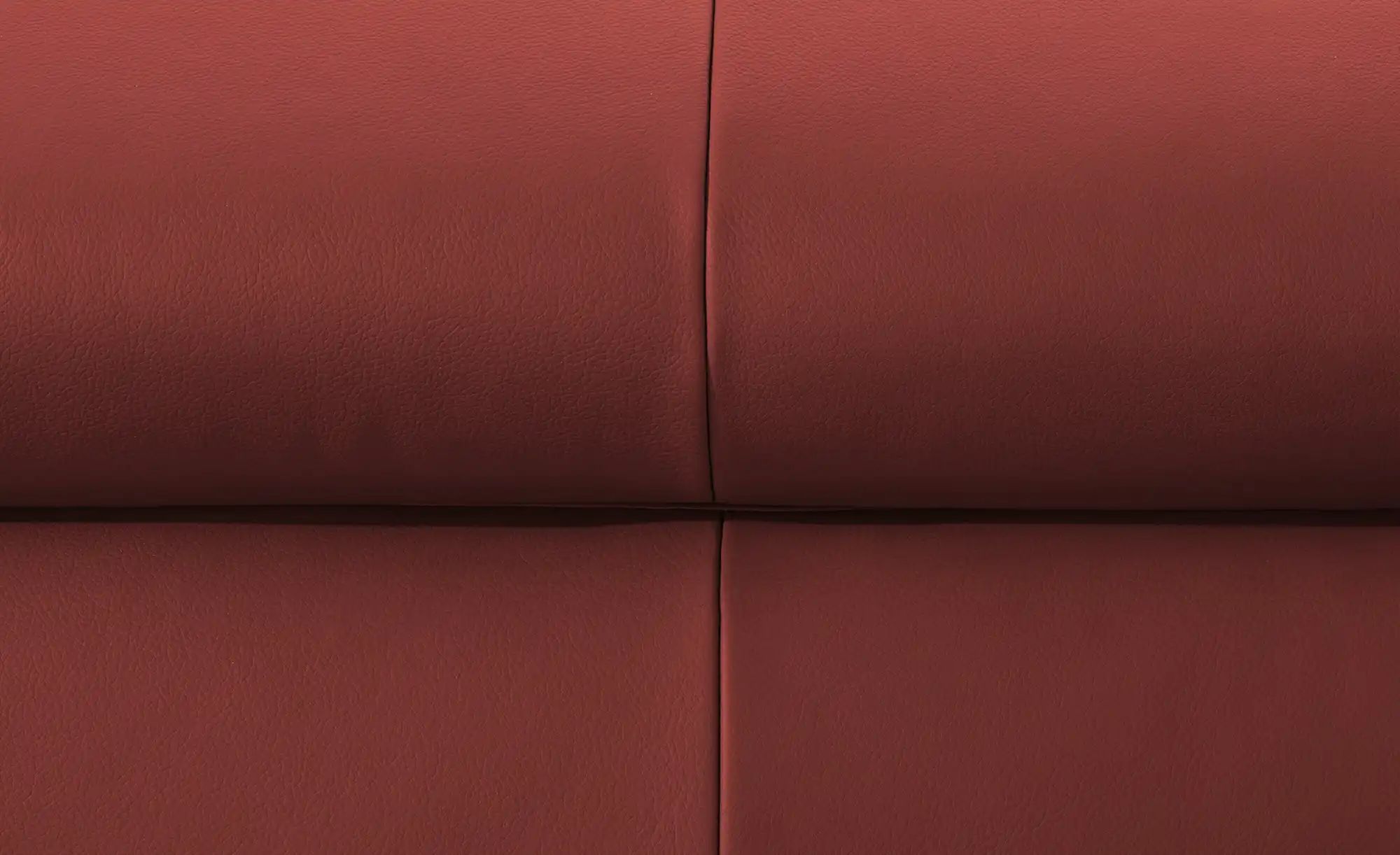 Thumbnail - uno Wohnlandschaft aus Echtleder Avola ¦ rot ¦ Maße (cm): B: 315 H: 90 T: 208.0 Polstermöbel > Sofas > Schlafsofas - Höf...