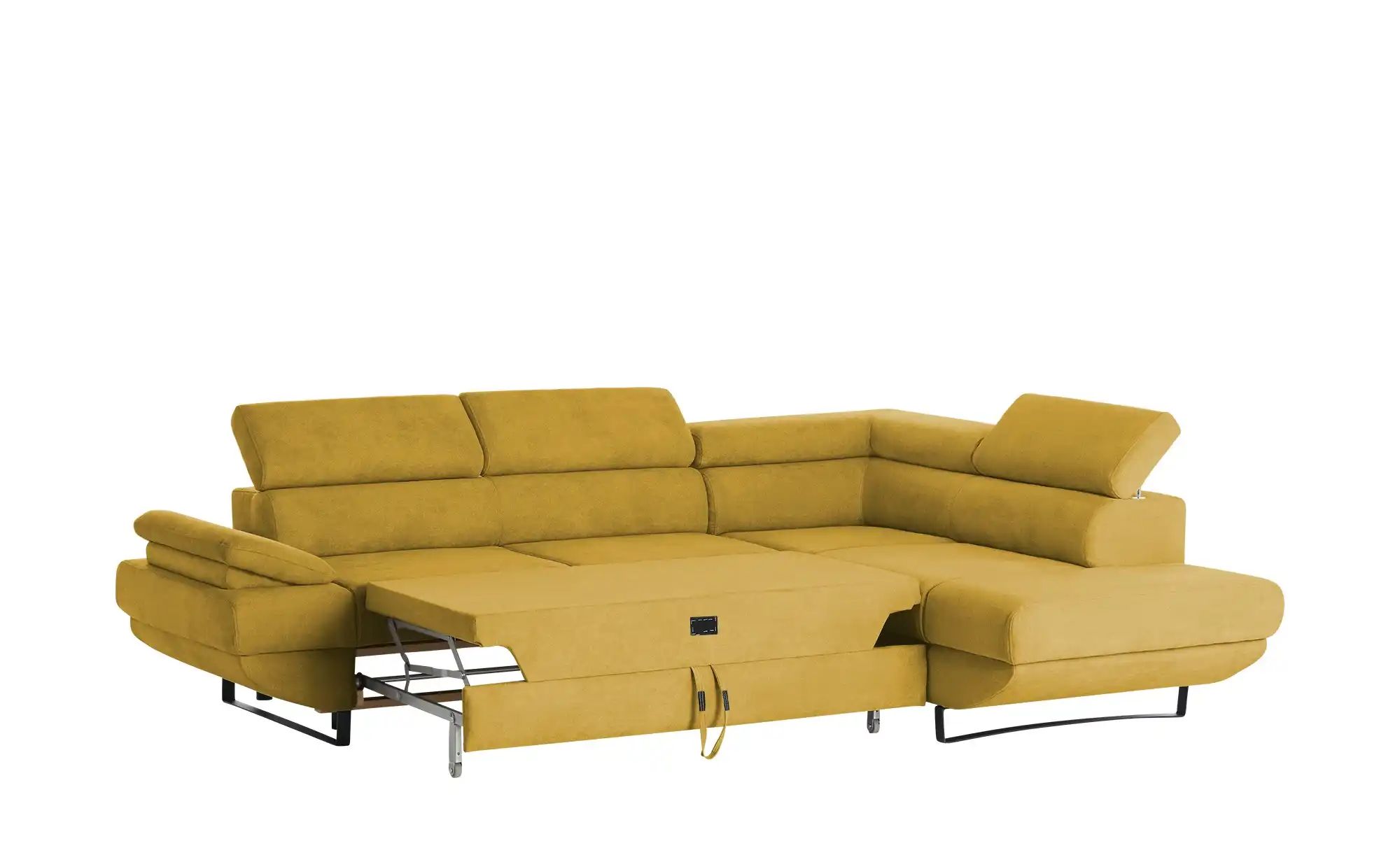 switch Ecksofa aus Mikrofaser Gio ¦ gelb ¦ Maße (cm): B: 200 H: 74 T: 263 P günstig online kaufen