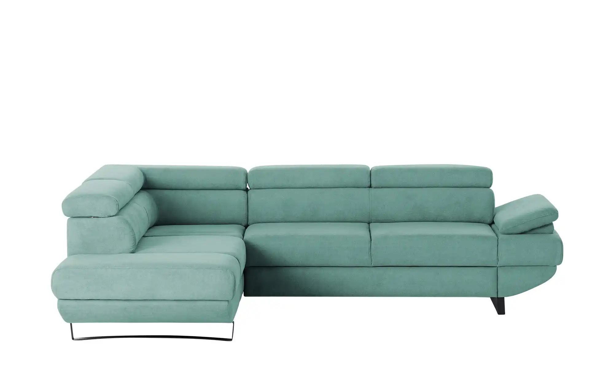 switch Ecksofa aus Mikrofaser Gio ¦ türkis/petrol ¦ Maße (cm): B: 263 H: 88 günstig online kaufen