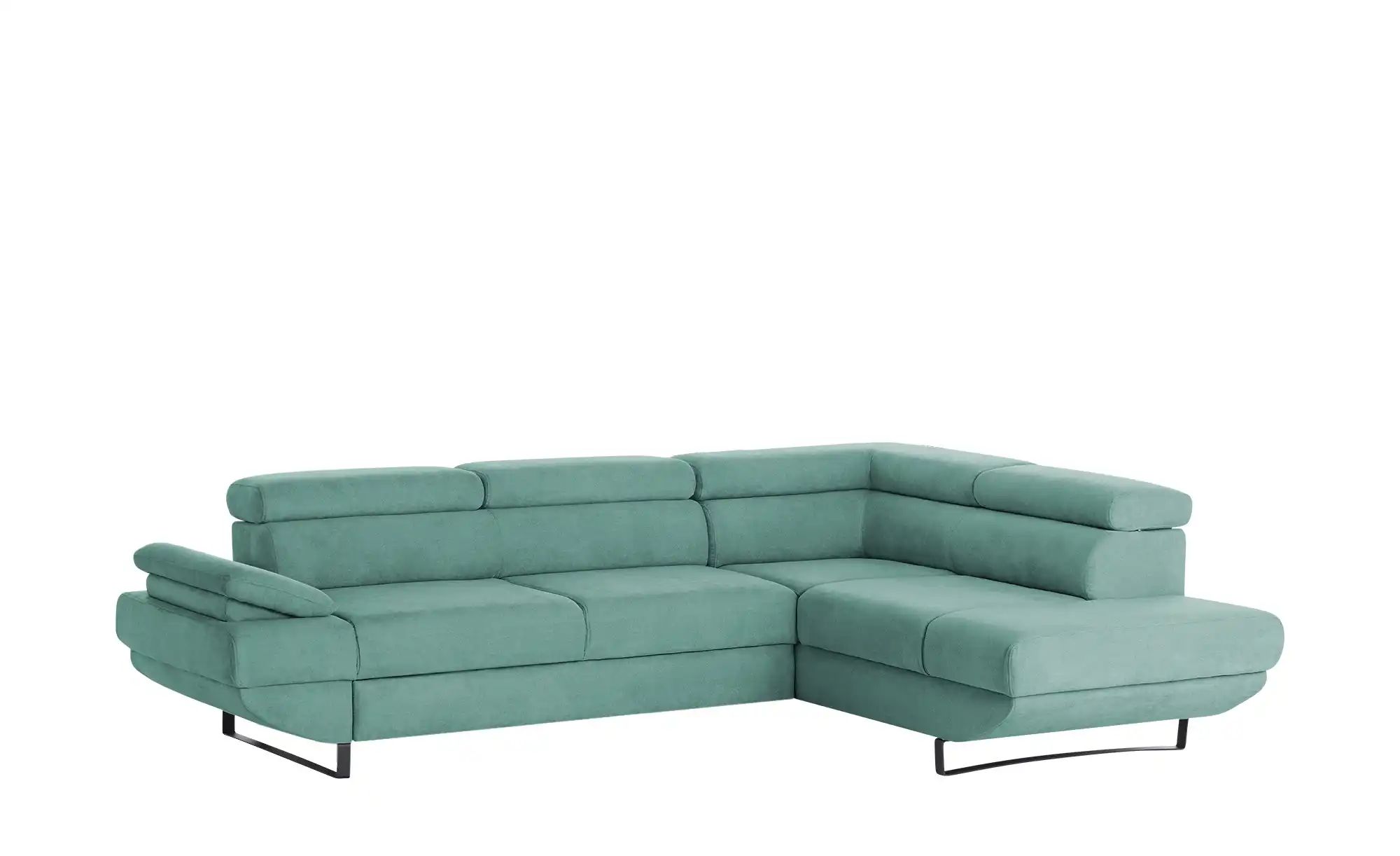 switch Ecksofa aus Mikrofaser Gio ¦ türkis/petrol ¦ Maße (cm): B: 263 H: 74 günstig online kaufen