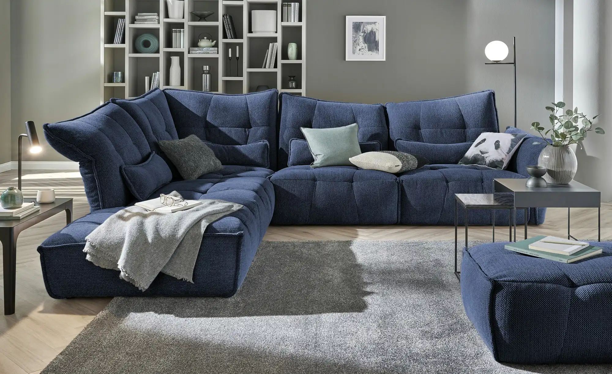 Ecksofa  Jeaneva ¦ blau ¦ Maße (cm): B: 275 H: 101 T: 320 Polstermöbel > So günstig online kaufen