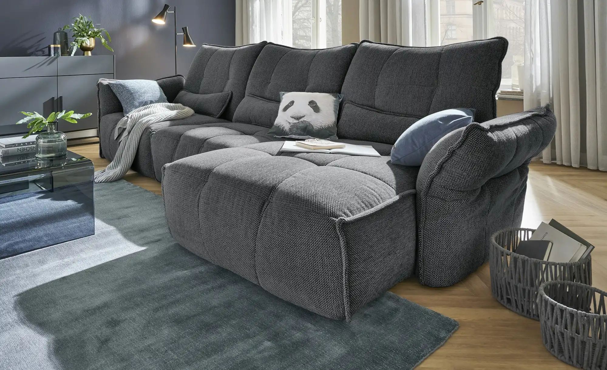 Ecksofa  Jeaneva ¦ grau ¦ Maße (cm): B: 336 H: 101 T: 157 Polstermöbel > So günstig online kaufen