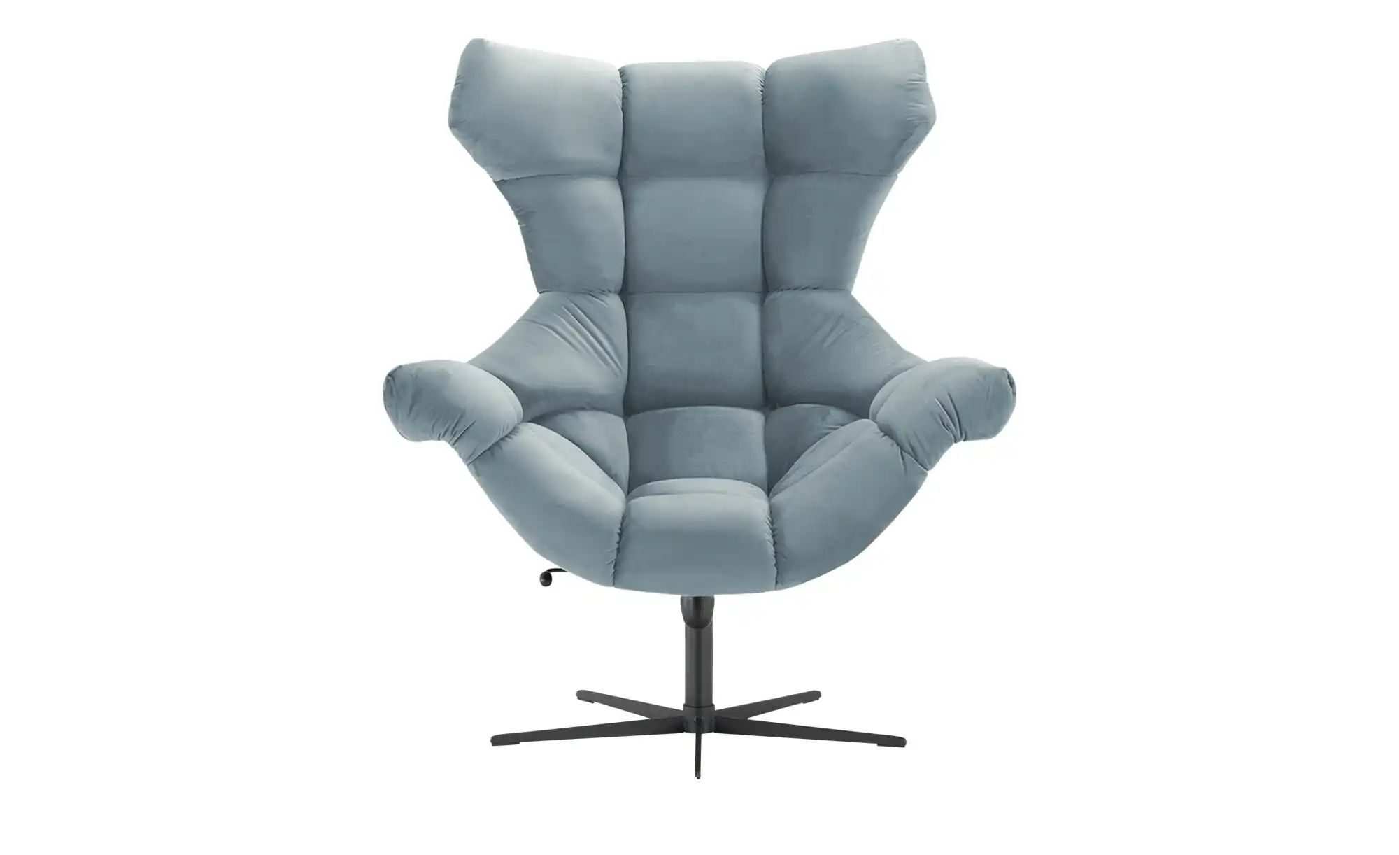 Thumbnail - switch Sessel aus Samt Sensi ¦ blau ¦ Maße (cm): B: 103 H: 119 T: 84.0 Polstermöbel > Sessel > Relaxsessel - Höffner