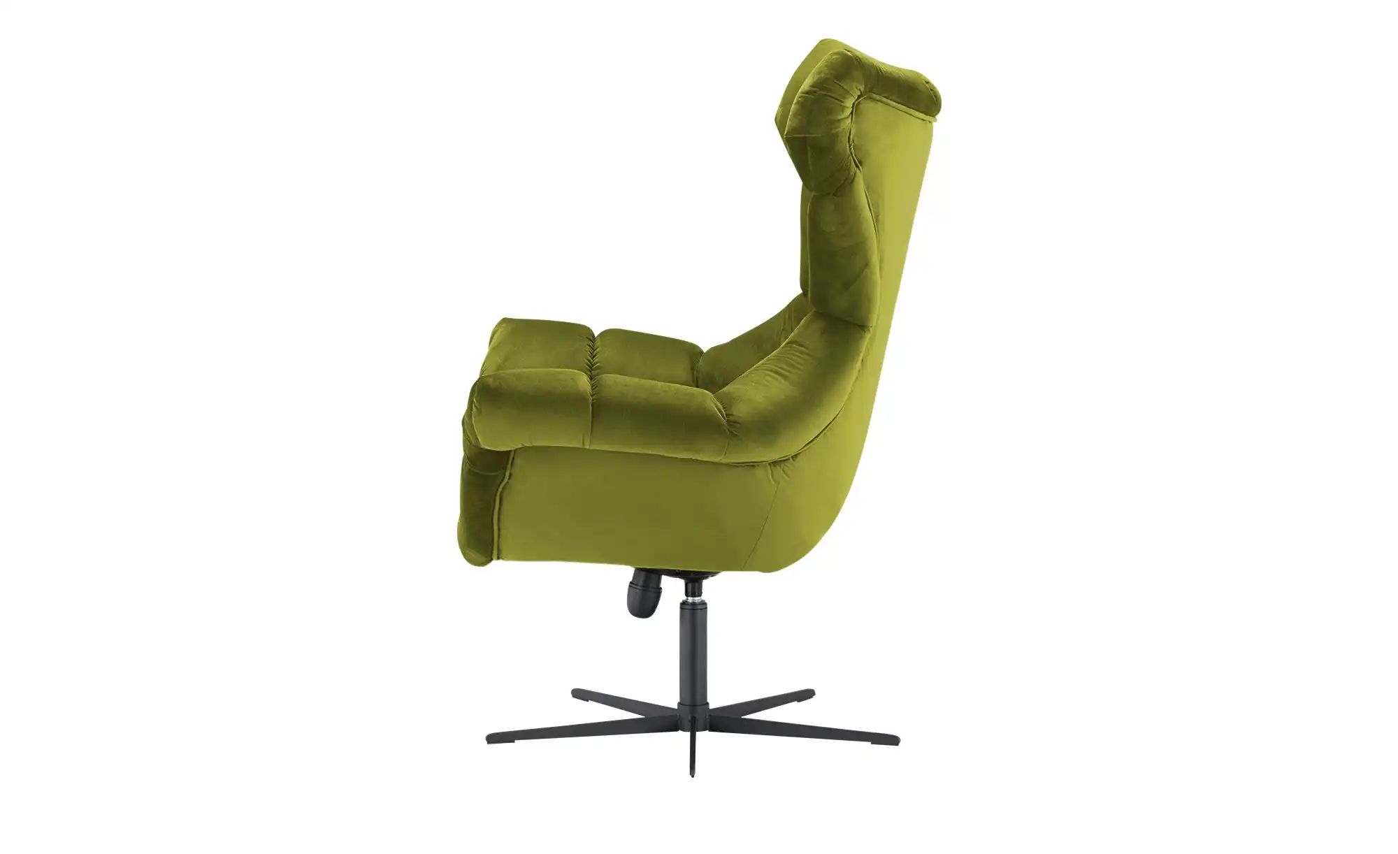 Thumbnail - switch Sessel aus Samt Sensi ¦ grün ¦ Maße (cm): B: 103 H: 119 T: 84.0 Polstermöbel > Sessel > Relaxsessel - Höffner