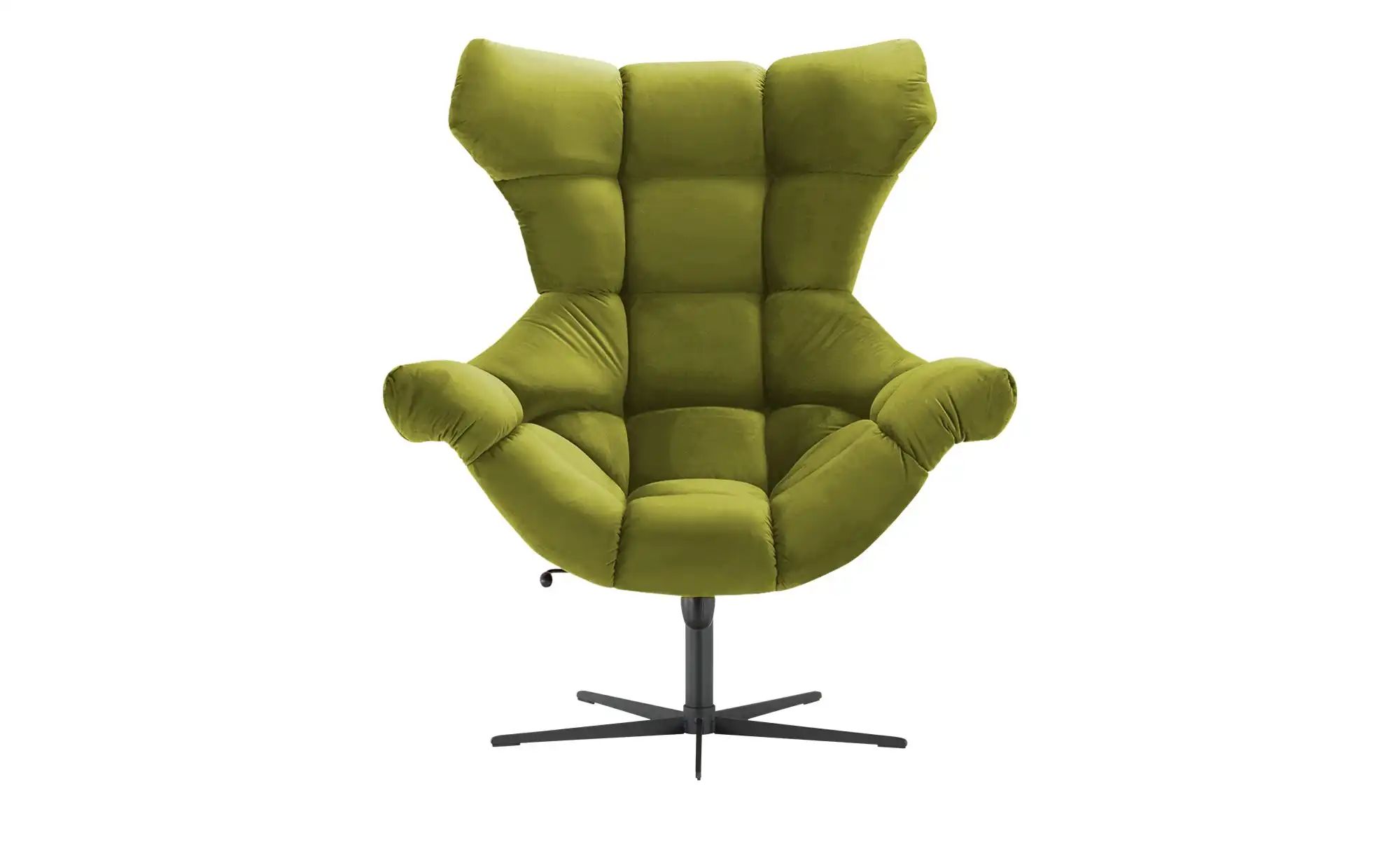 Thumbnail - switch Sessel aus Samt Sensi ¦ grün ¦ Maße (cm): B: 103 H: 119 T: 84.0 Polstermöbel > Sessel > Relaxsessel - Höffner