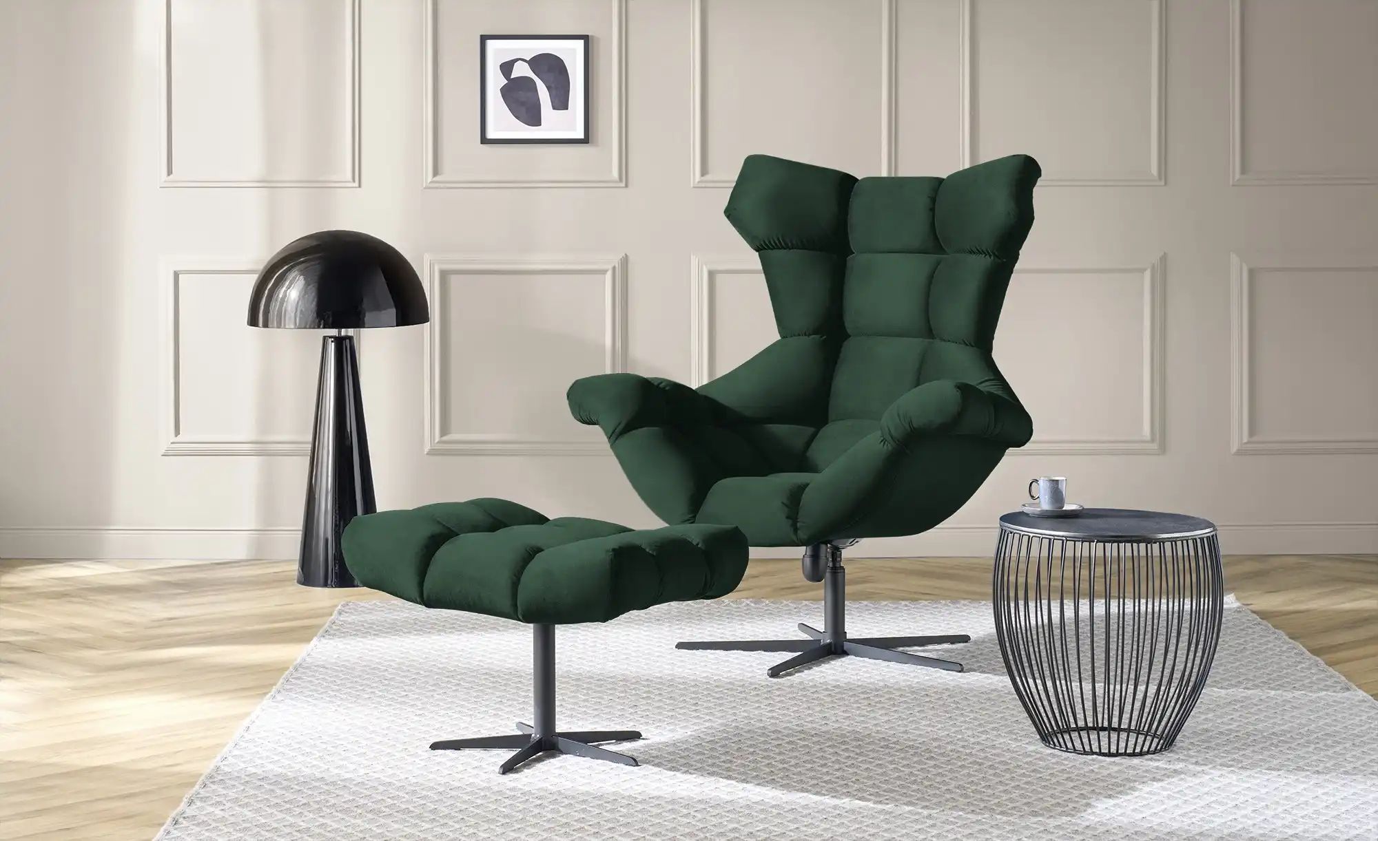 switch Fußablage  Sensi ¦ grün ¦ Maße (cm): B: 69 H: 45 T: 46.0 Polstermöbe günstig online kaufen