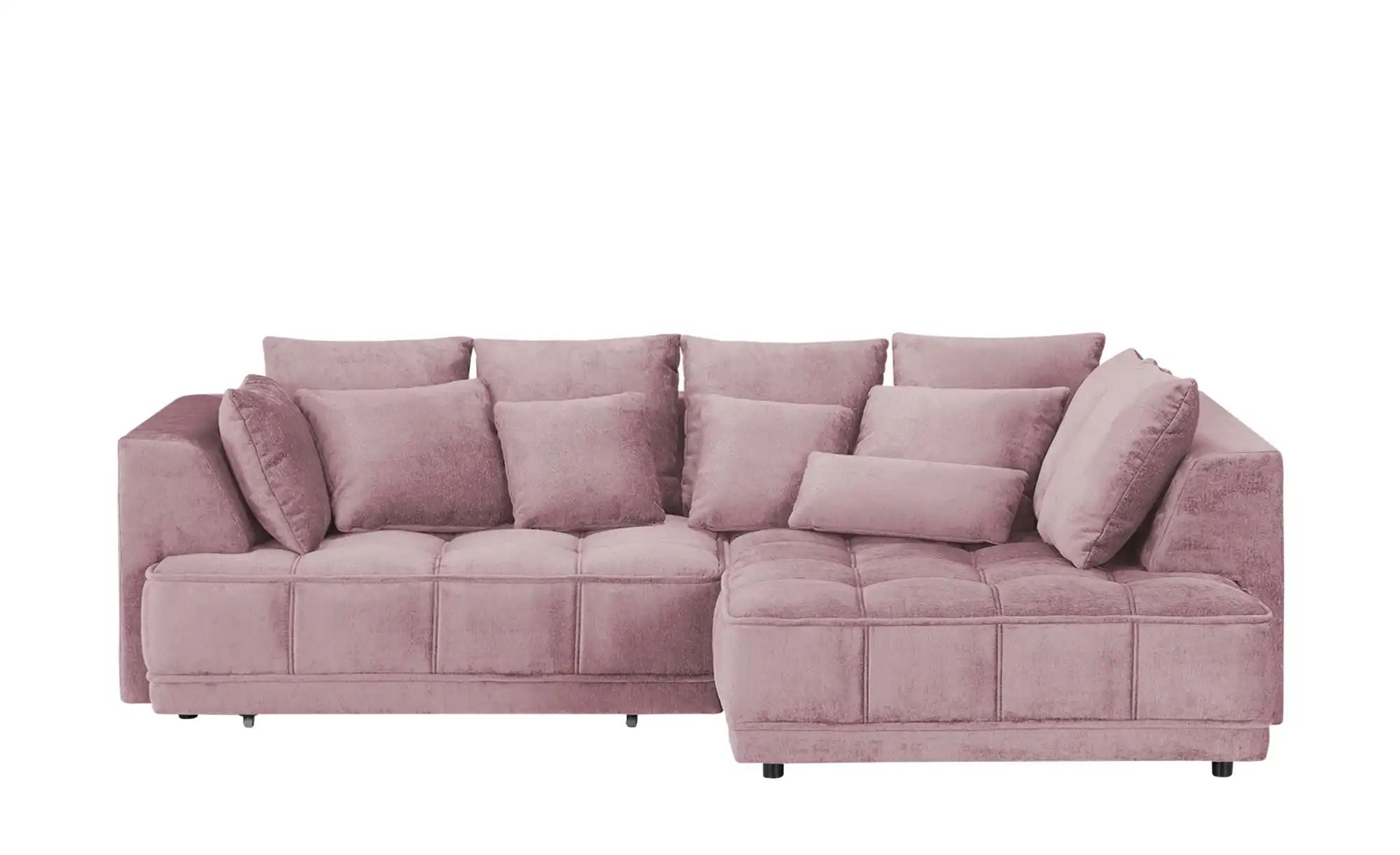 switch Ecksofa aus Samt Tiga ¦ rosa/pink ¦ Maße (cm): B: 285 H: 88 T: 205 P günstig online kaufen